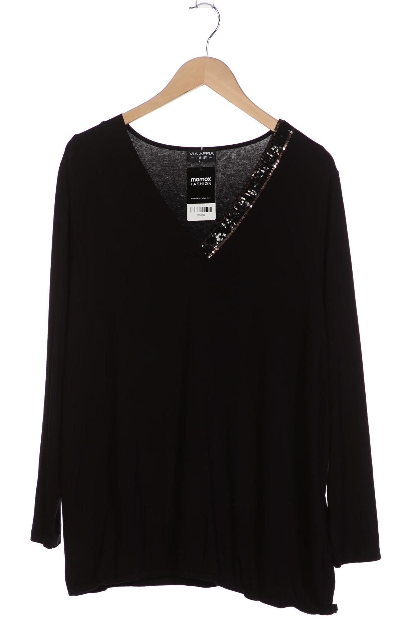 

VIA Appia DUE Damen Langarmshirt, schwarz, Gr. 48