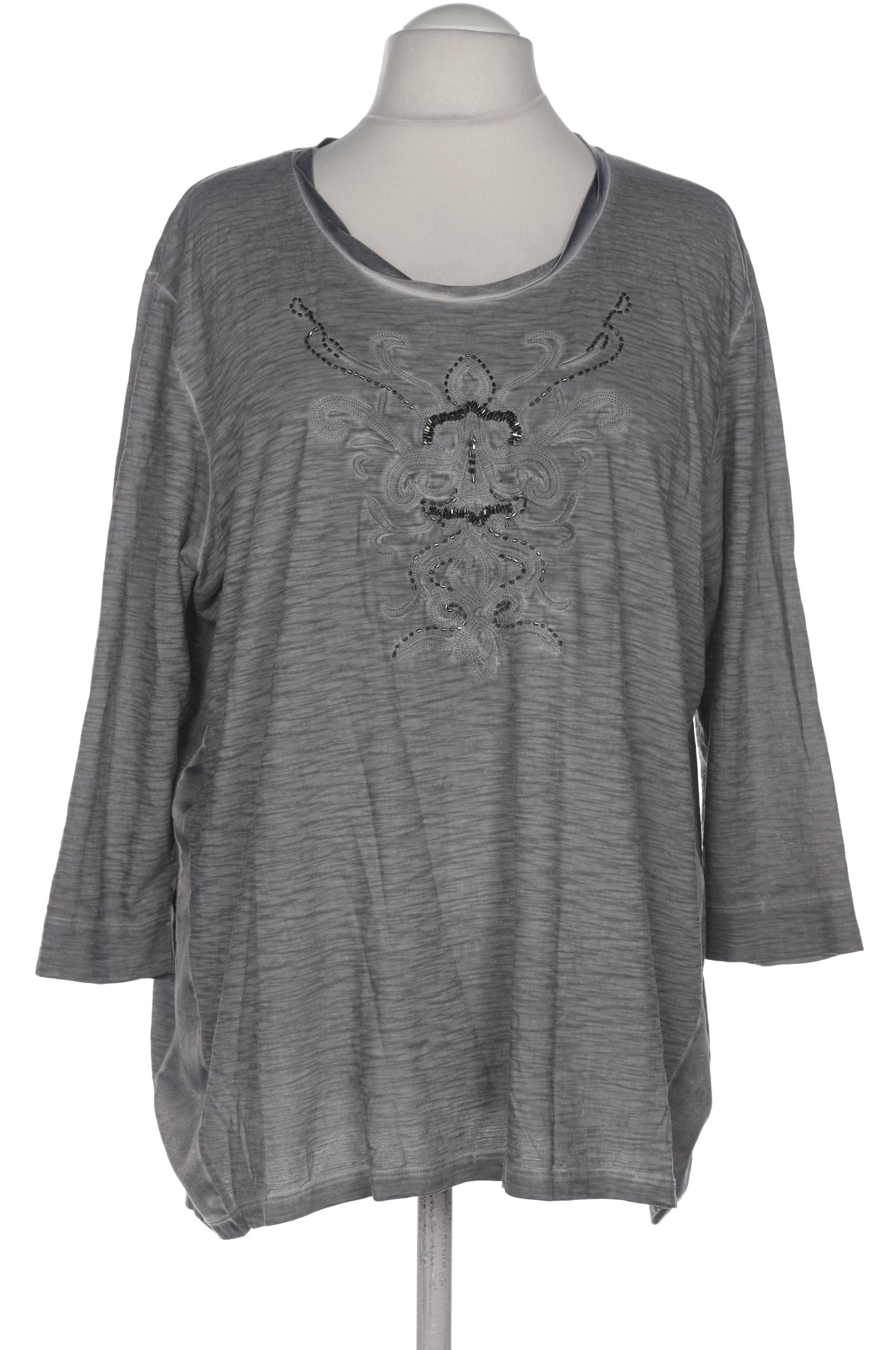 

VIA Appia DUE Damen Langarmshirt, grau, Gr. 52