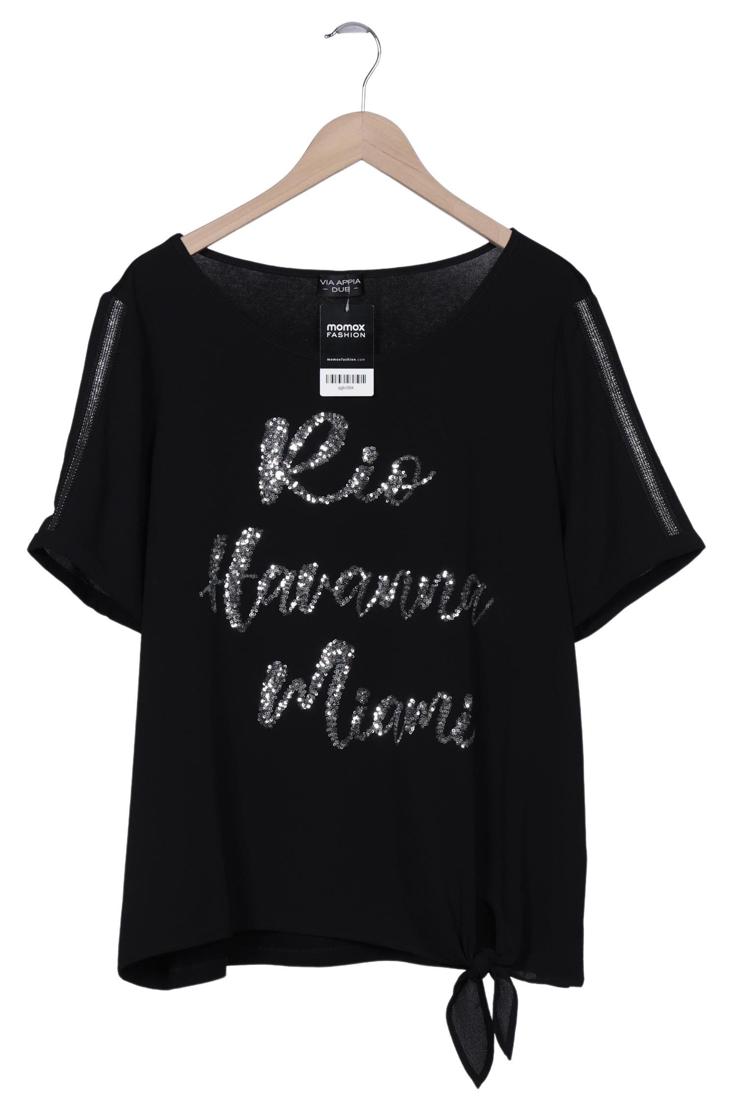 

VIA Appia DUE Damen T-Shirt, schwarz, Gr. 46