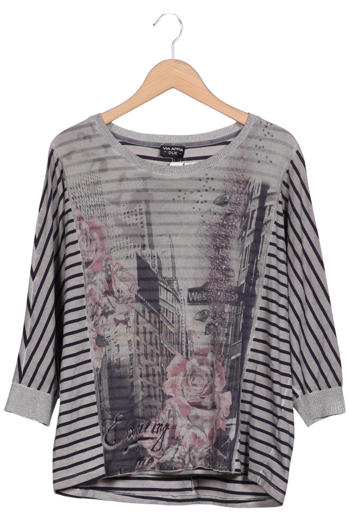 

VIA Appia DUE Damen Langarmshirt, grau, Gr. 44