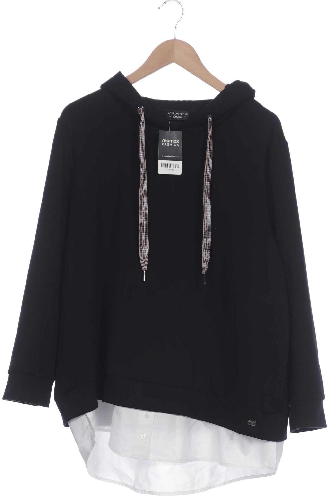 

VIA Appia DUE Damen Kapuzenpullover, schwarz, Gr. 46