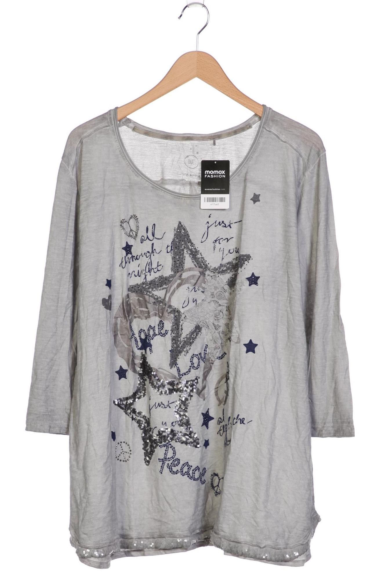 

VIA Appia DUE Damen Langarmshirt, grau, Gr. 52
