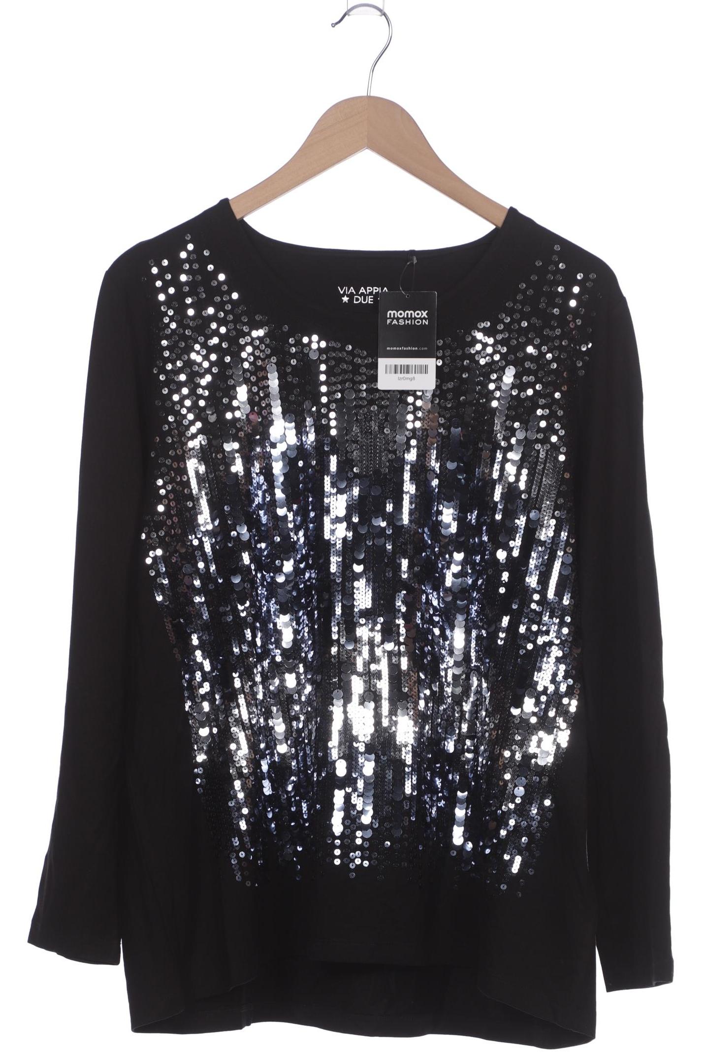

VIA Appia DUE Damen Langarmshirt, schwarz, Gr. 44