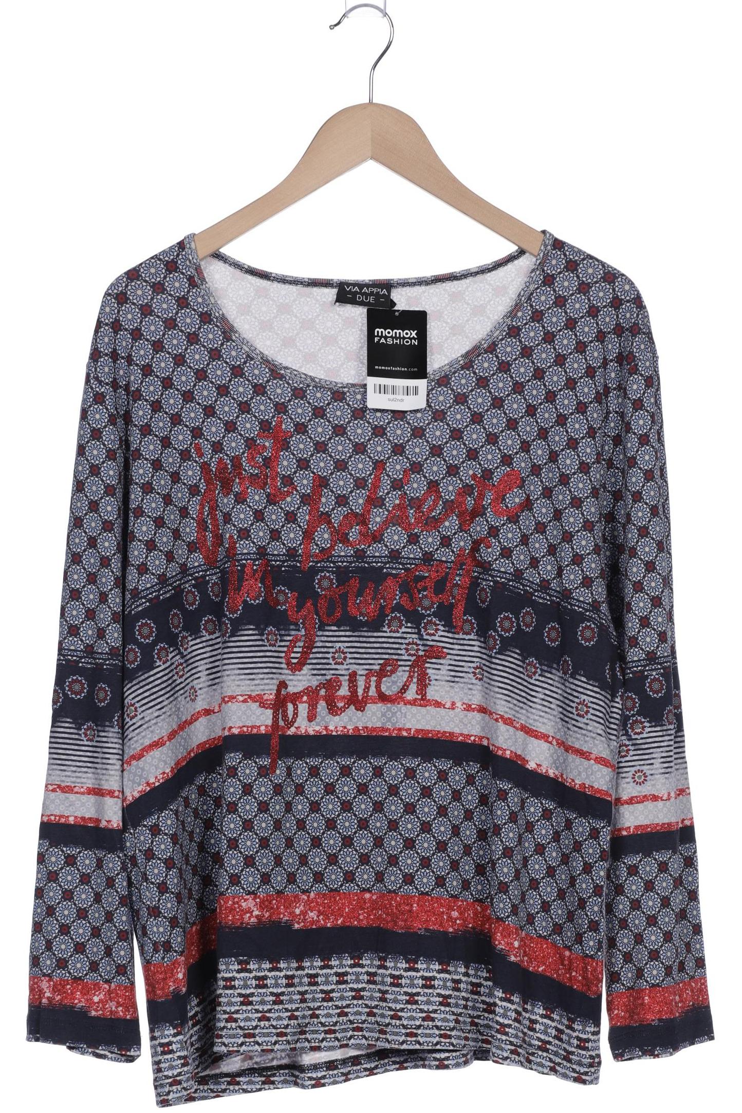 

VIA Appia DUE Damen Langarmshirt, blau, Gr. 46