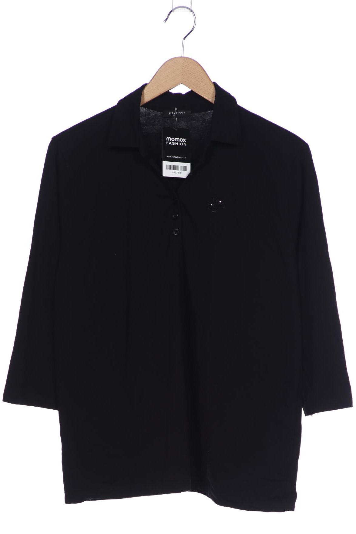 

VIA Appia DUE Damen Langarmshirt, schwarz, Gr. 46
