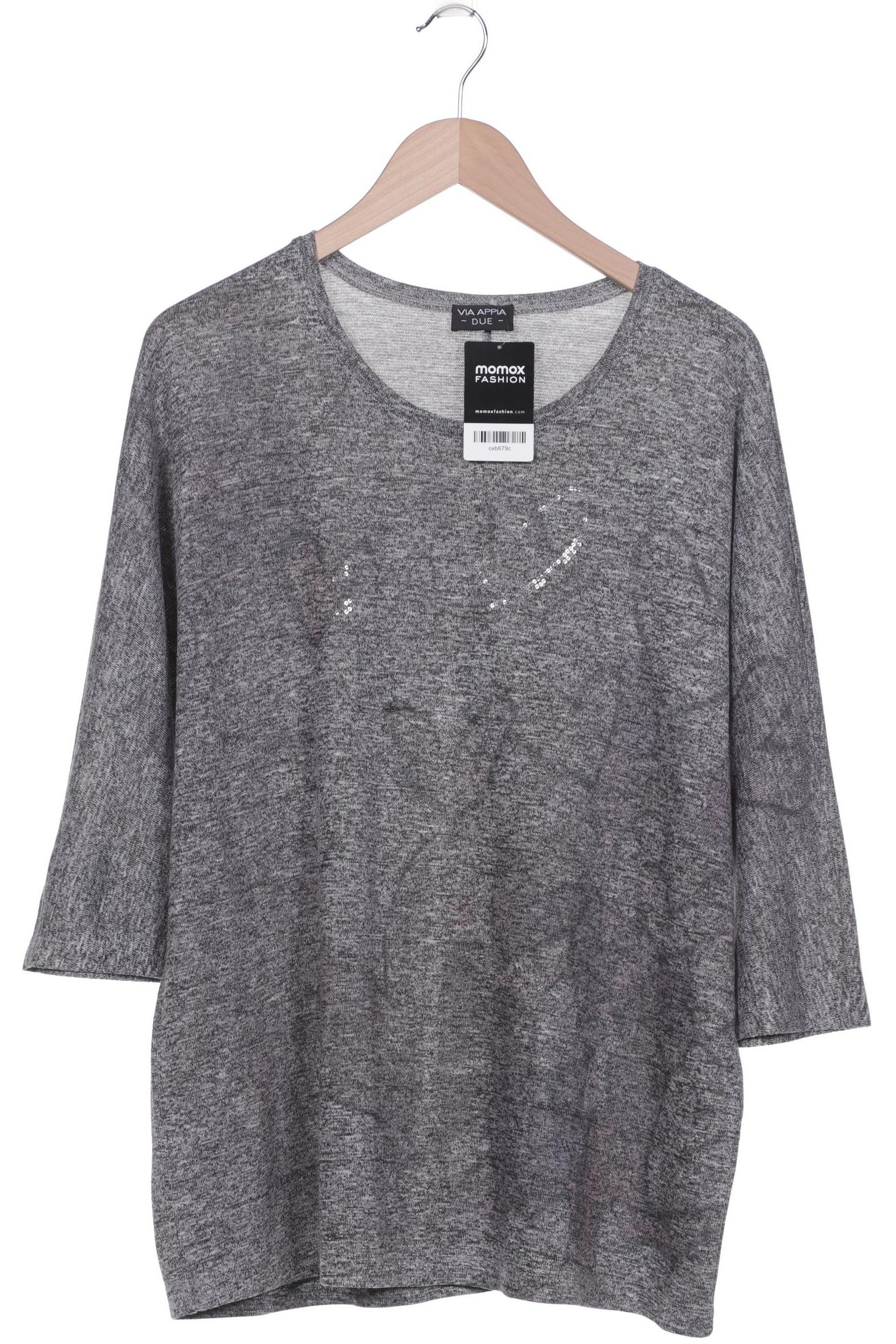 

VIA Appia DUE Damen Langarmshirt, grau, Gr. 50