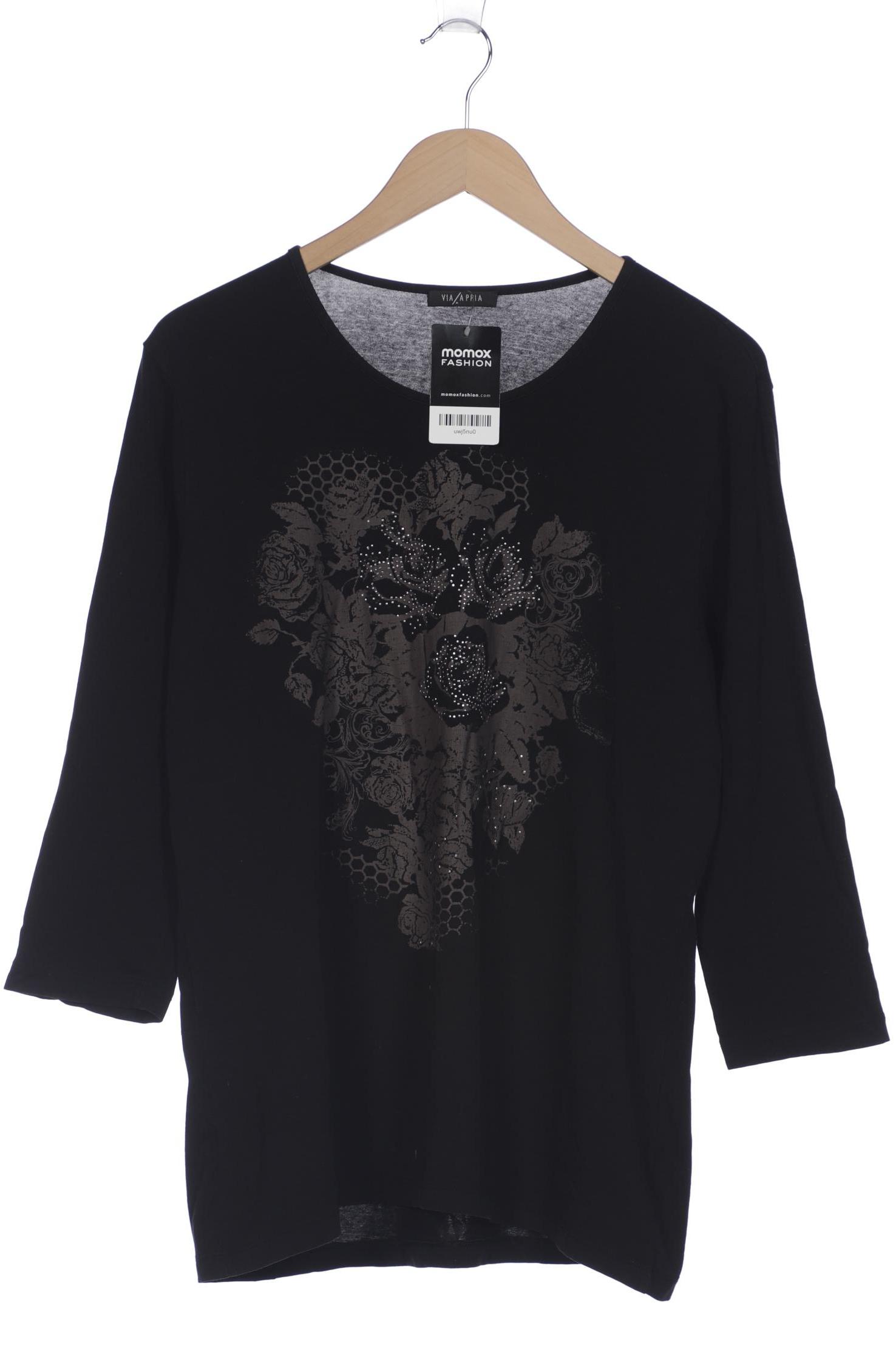 

VIA Appia DUE Damen Langarmshirt, schwarz, Gr. 46