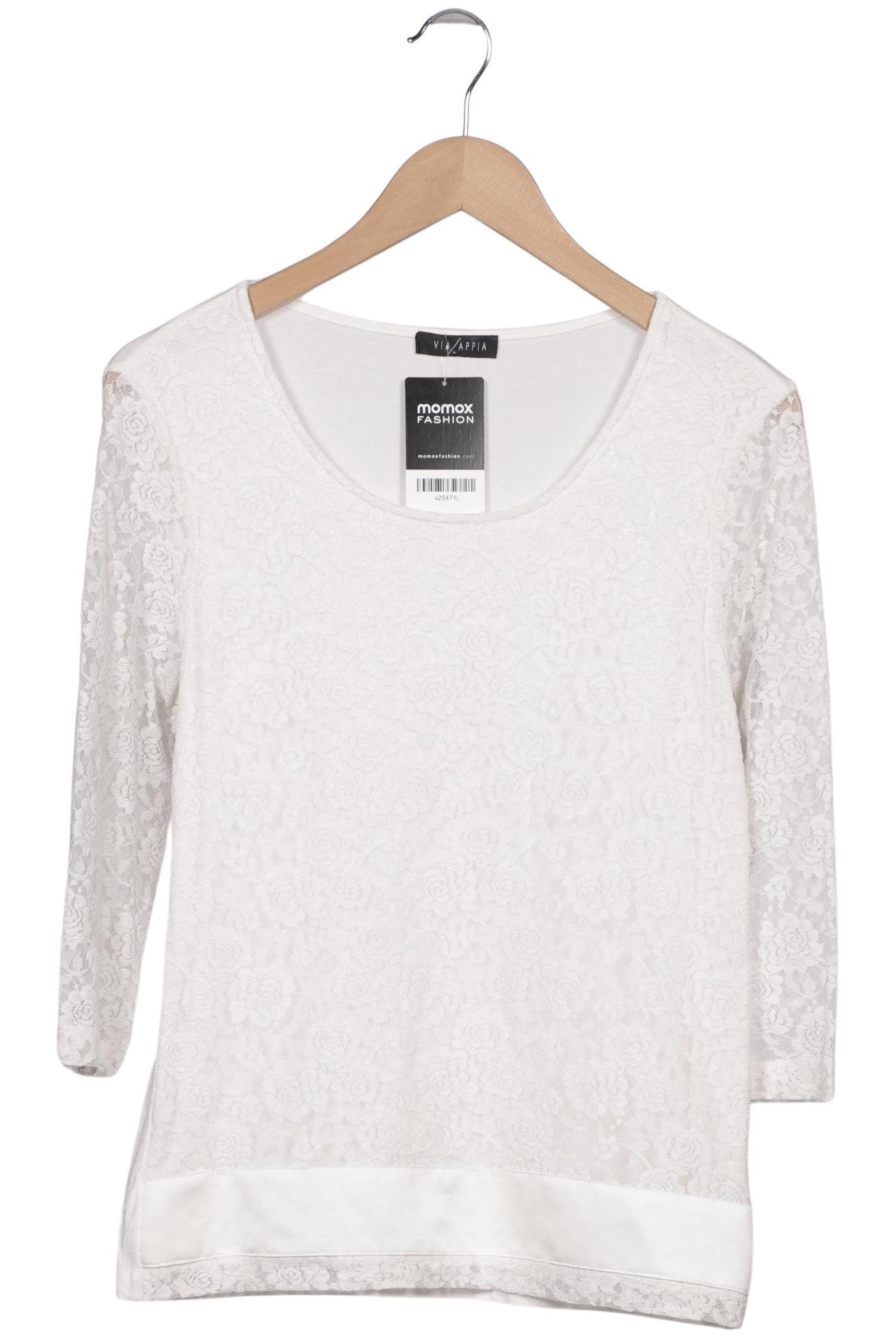 

VIA Appia DUE Damen Langarmshirt, weiß, Gr. 36