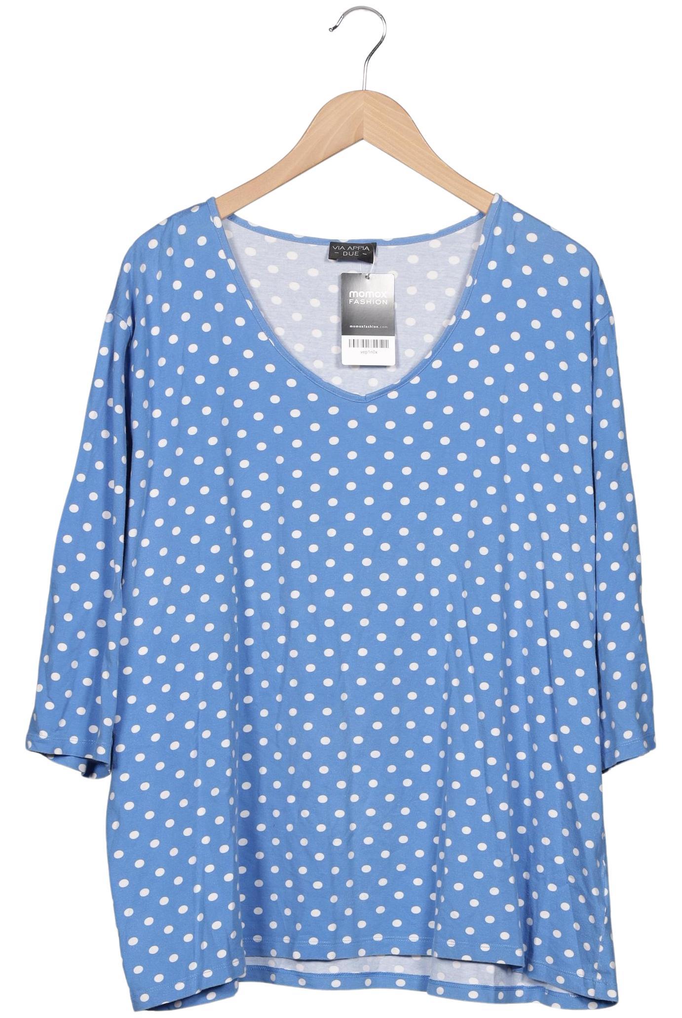 

VIA Appia DUE Damen Langarmshirt, blau, Gr. 50