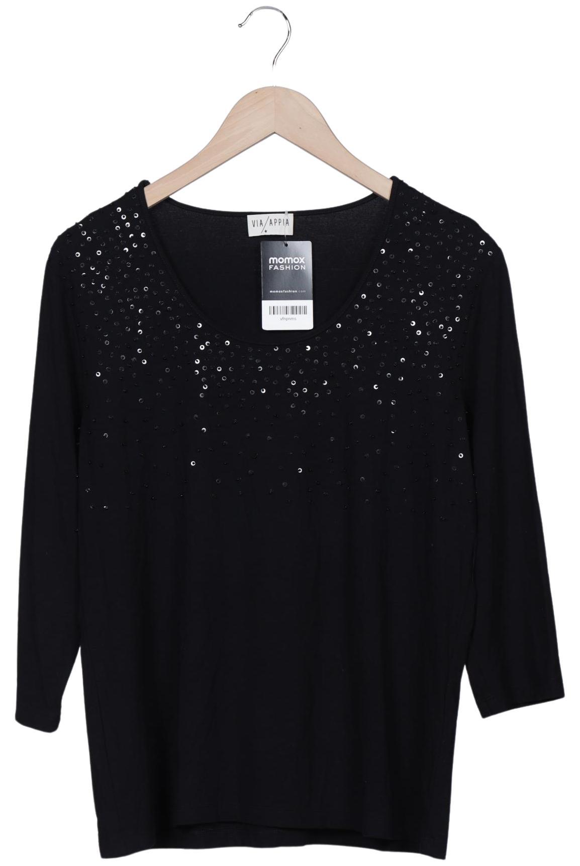 

VIA Appia DUE Damen Langarmshirt, schwarz, Gr. 46