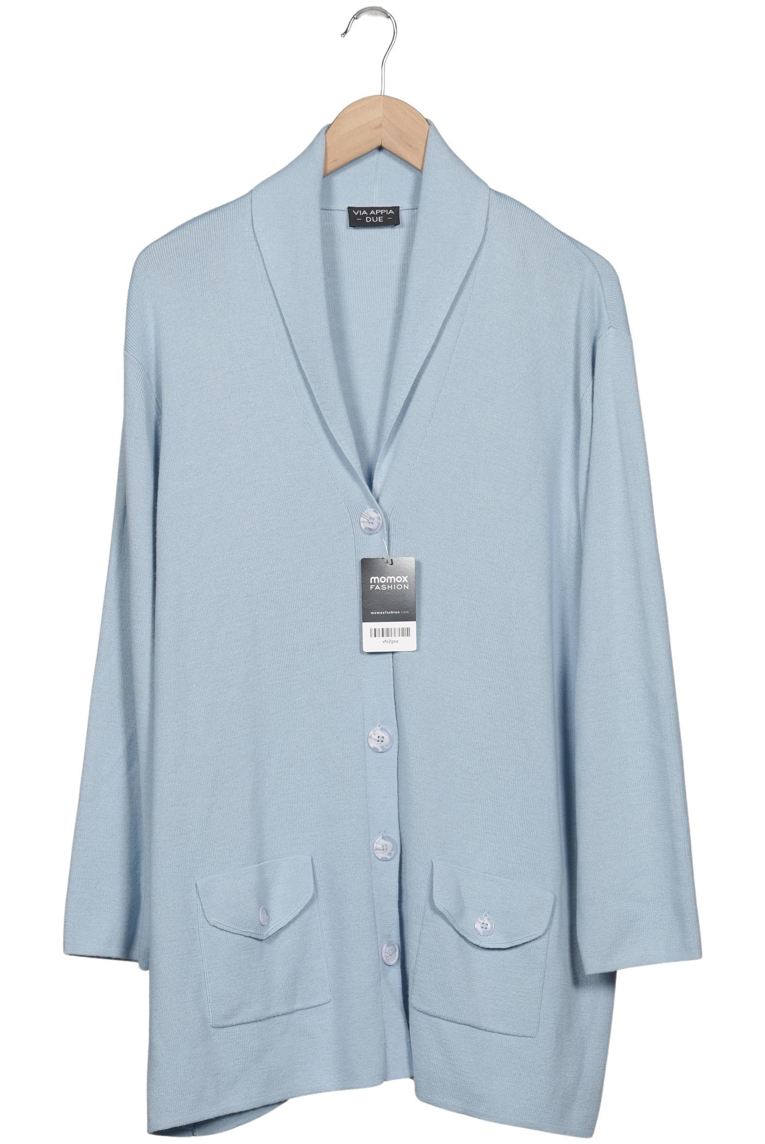 

VIA Appia DUE Damen Strickjacke, hellblau, Gr. 52