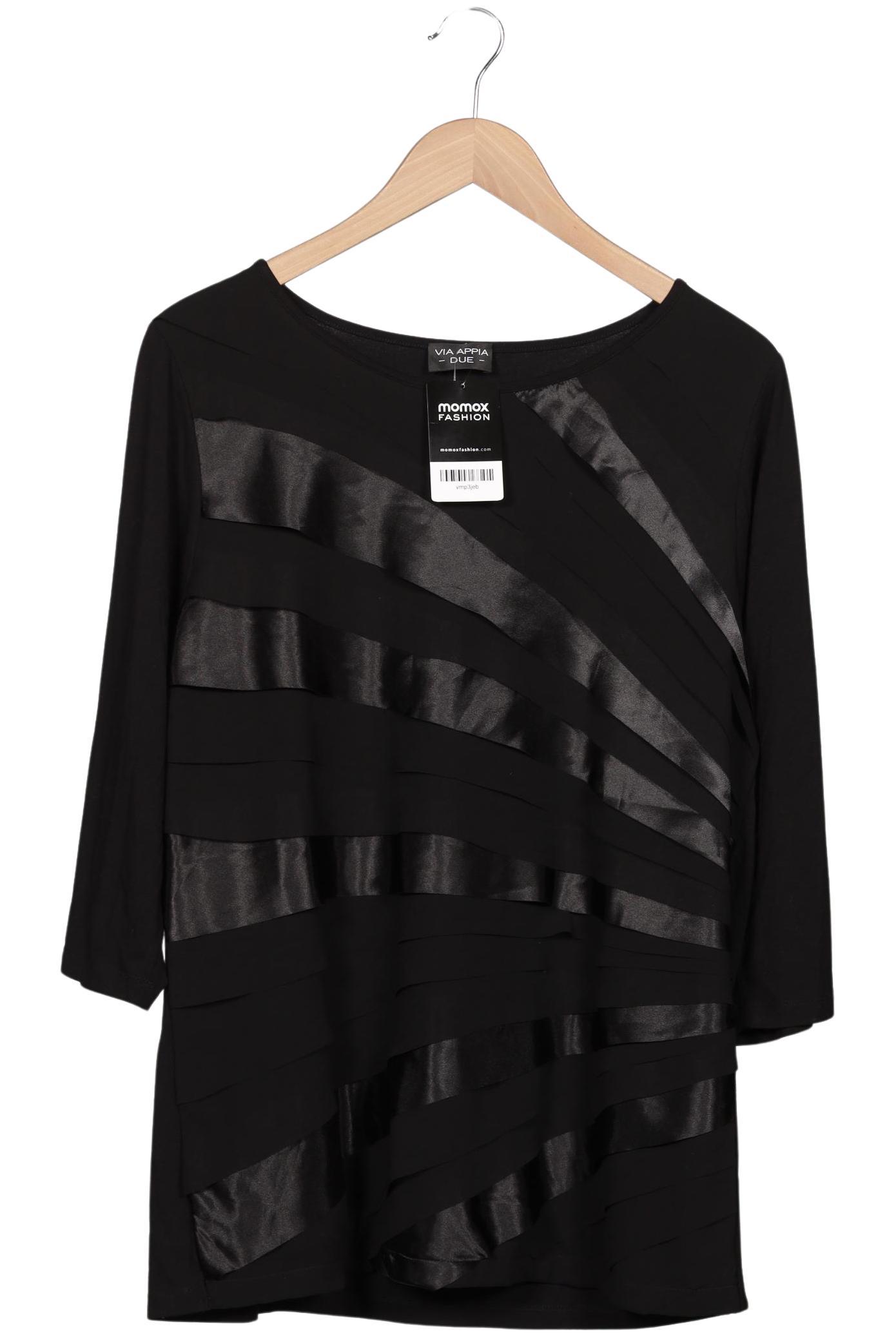 

VIA Appia DUE Damen Langarmshirt, schwarz, Gr. 46