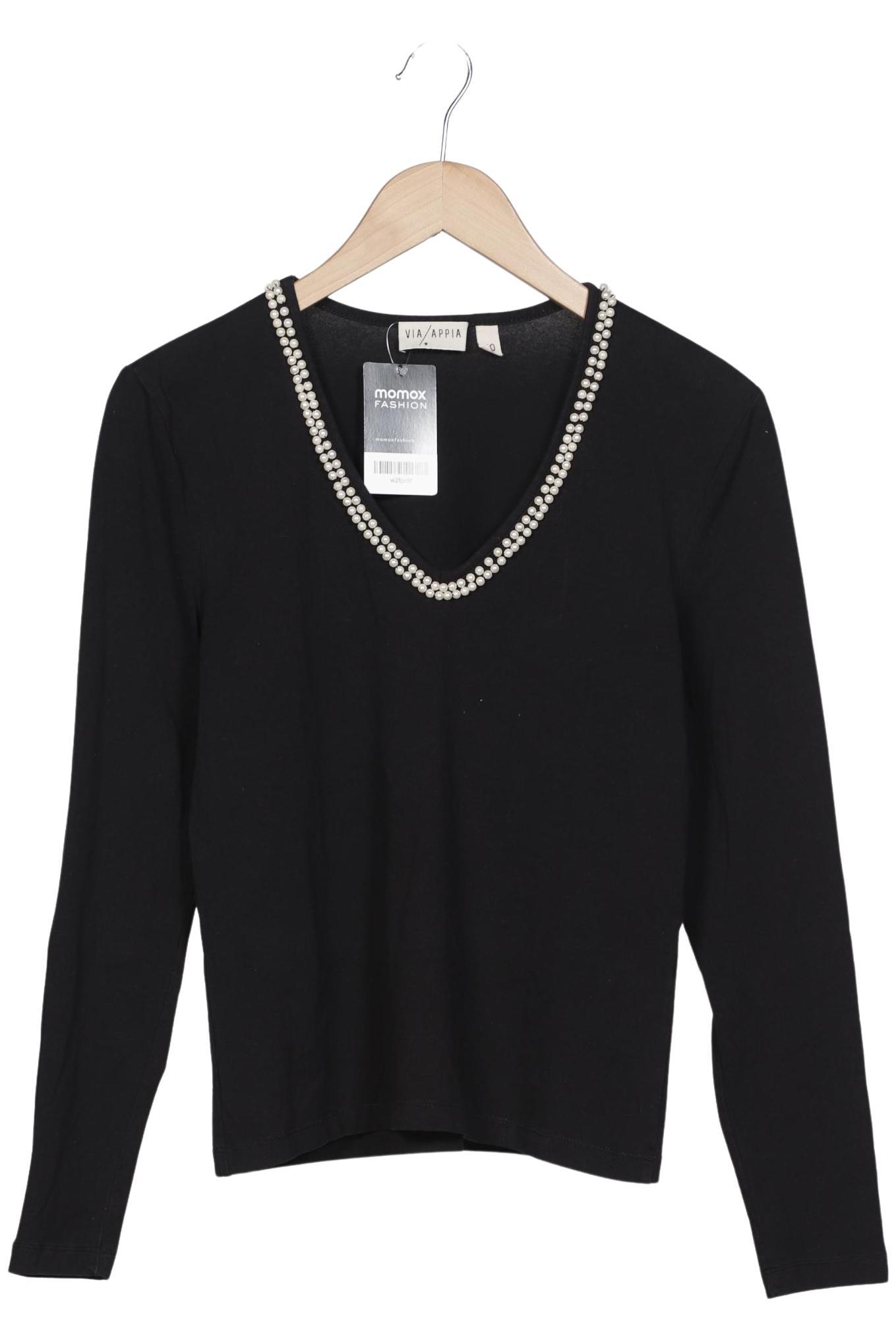 

VIA Appia DUE Damen Langarmshirt, schwarz, Gr. 40