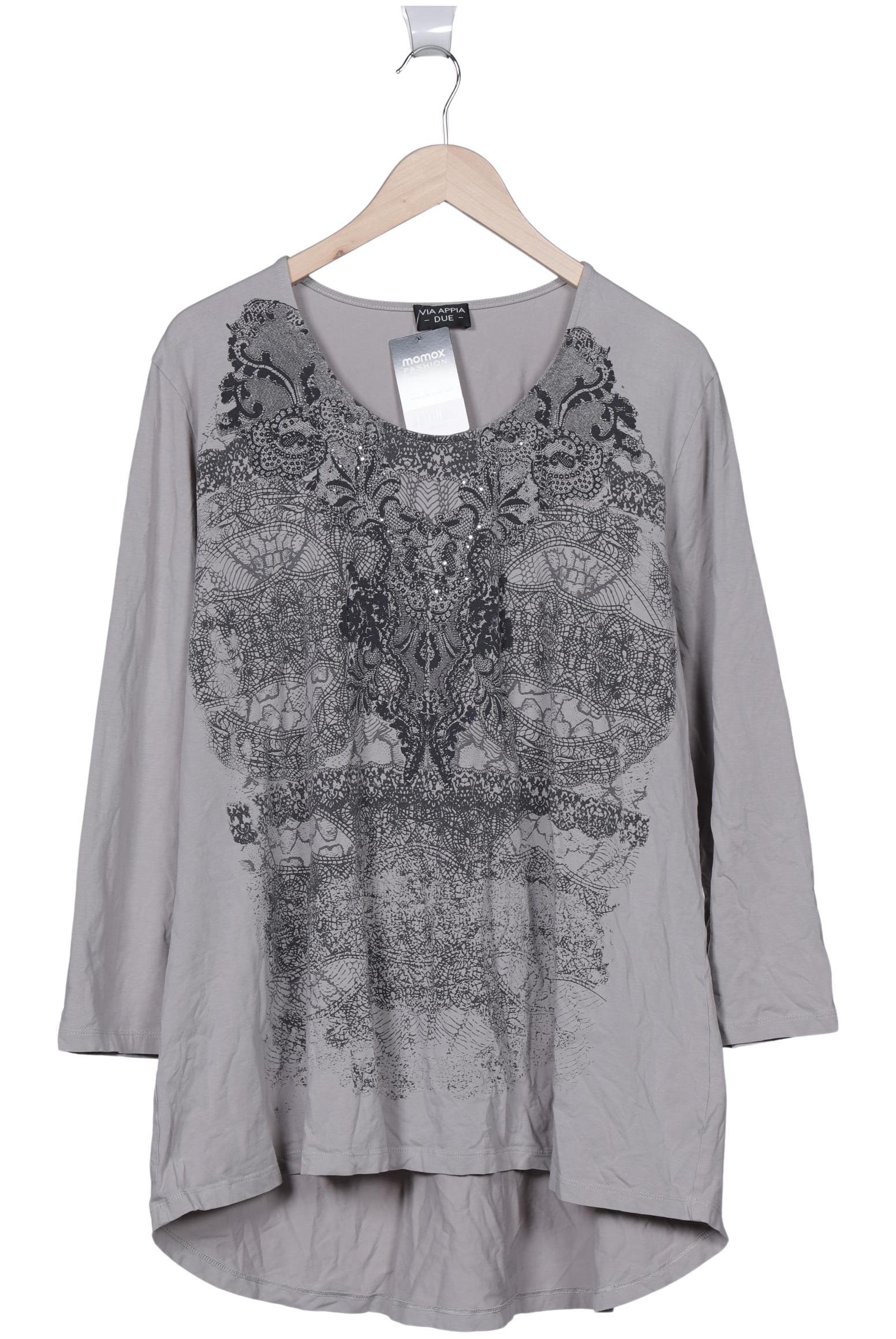 

VIA Appia DUE Damen Langarmshirt, grau, Gr. 52