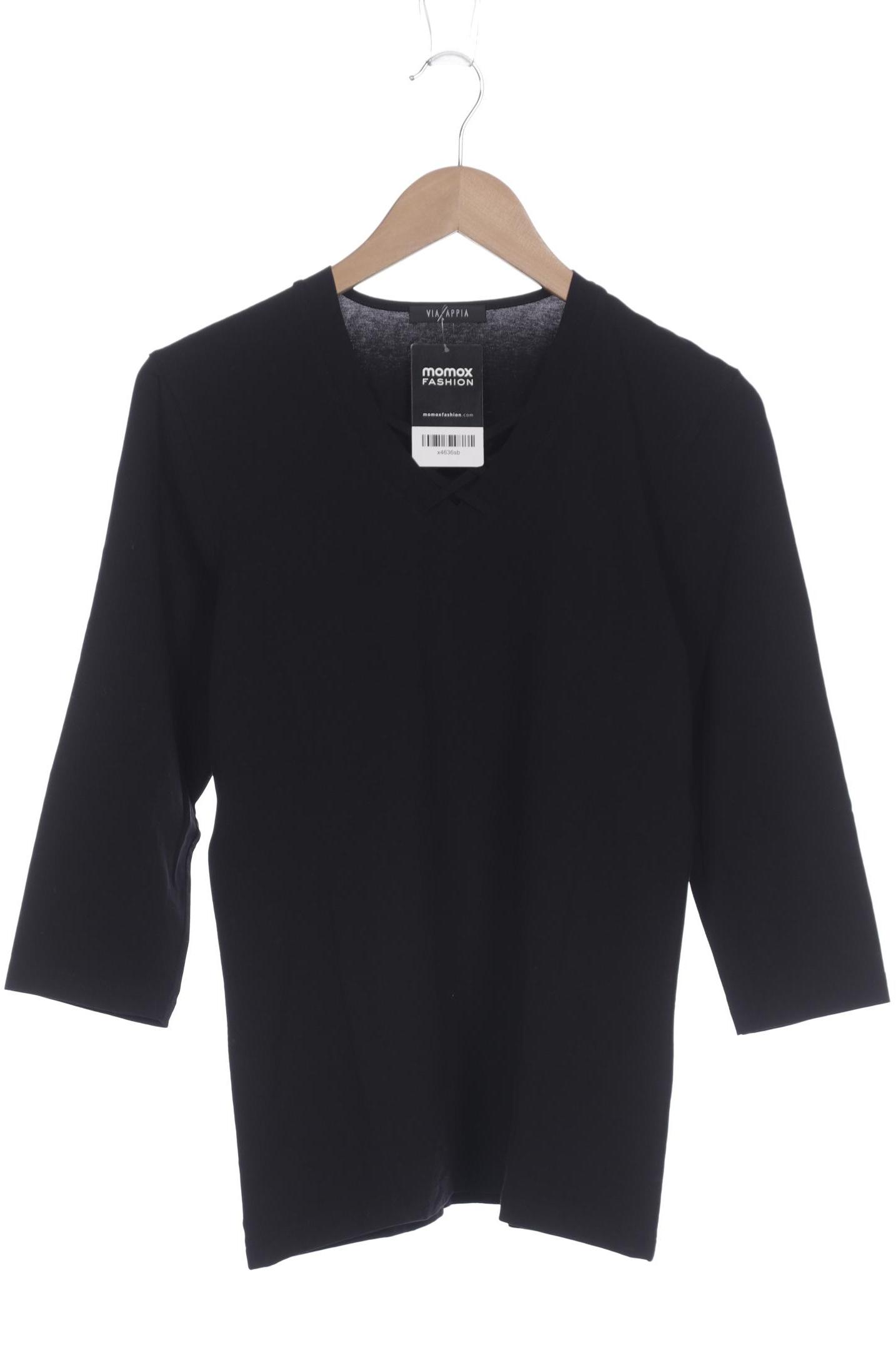 

VIA Appia DUE Damen Langarmshirt, schwarz, Gr. 40