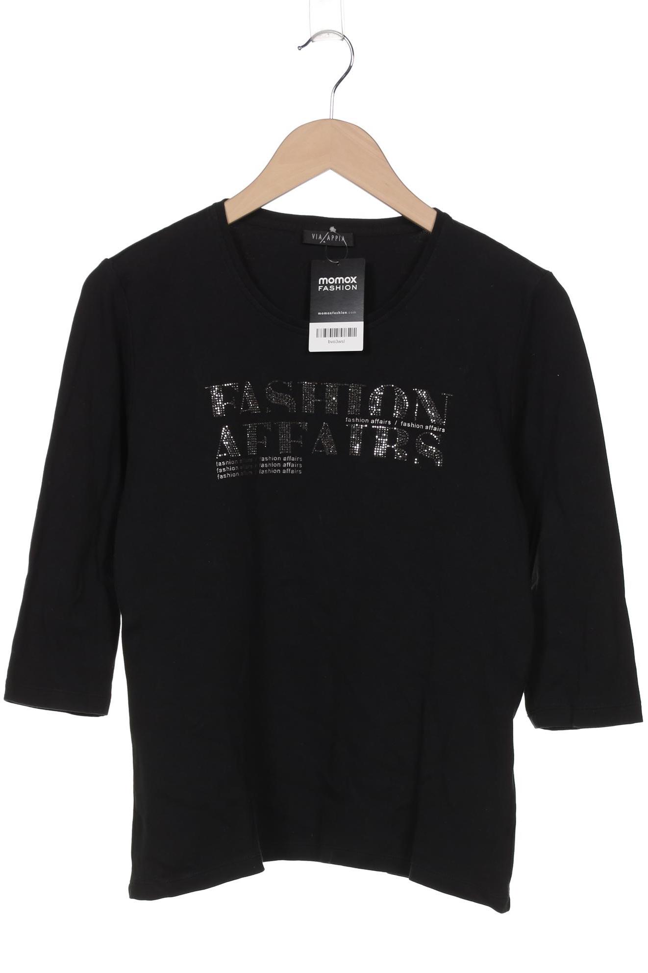 

VIA Appia DUE Damen Langarmshirt, schwarz, Gr. 40