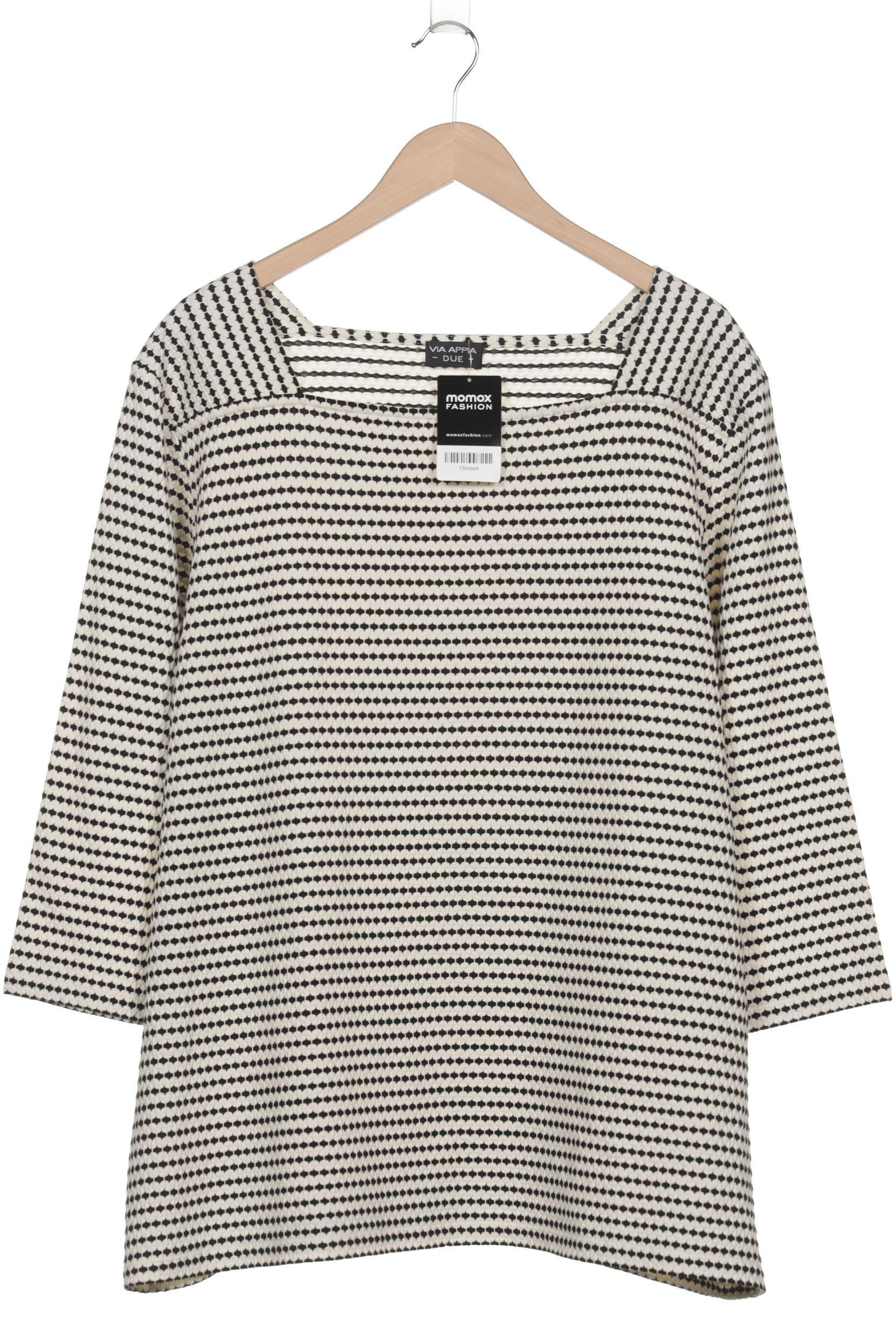 

VIA Appia DUE Damen Langarmshirt, weiß, Gr. 50