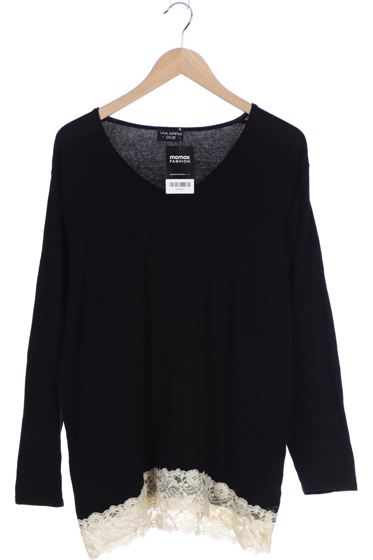 

VIA Appia DUE Damen Pullover, schwarz, Gr. 48