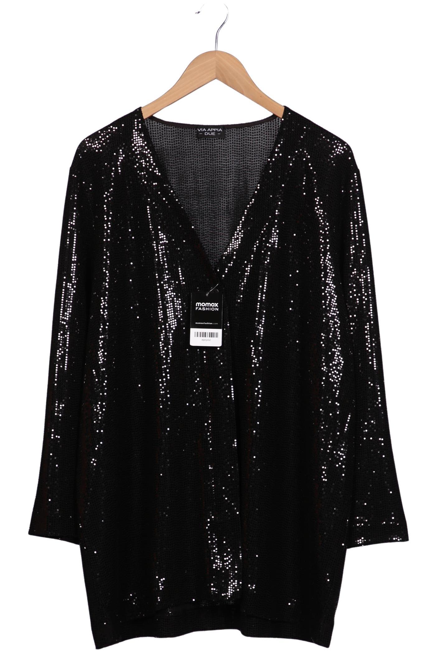 

VIA Appia DUE Damen Strickjacke, schwarz, Gr. 50