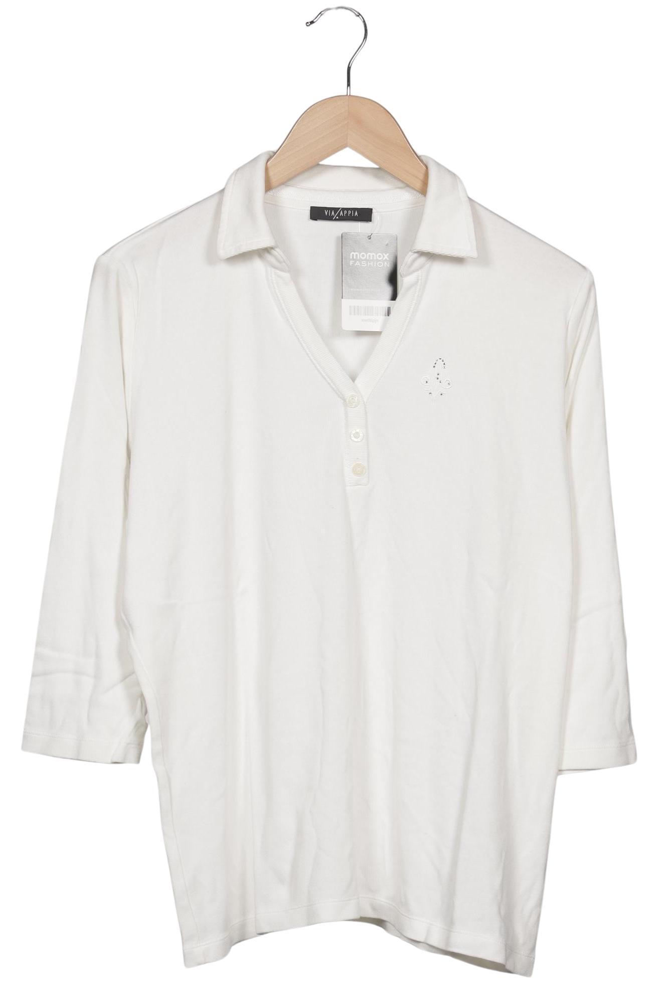 

VIA Appia DUE Damen Poloshirt, weiß, Gr. 46