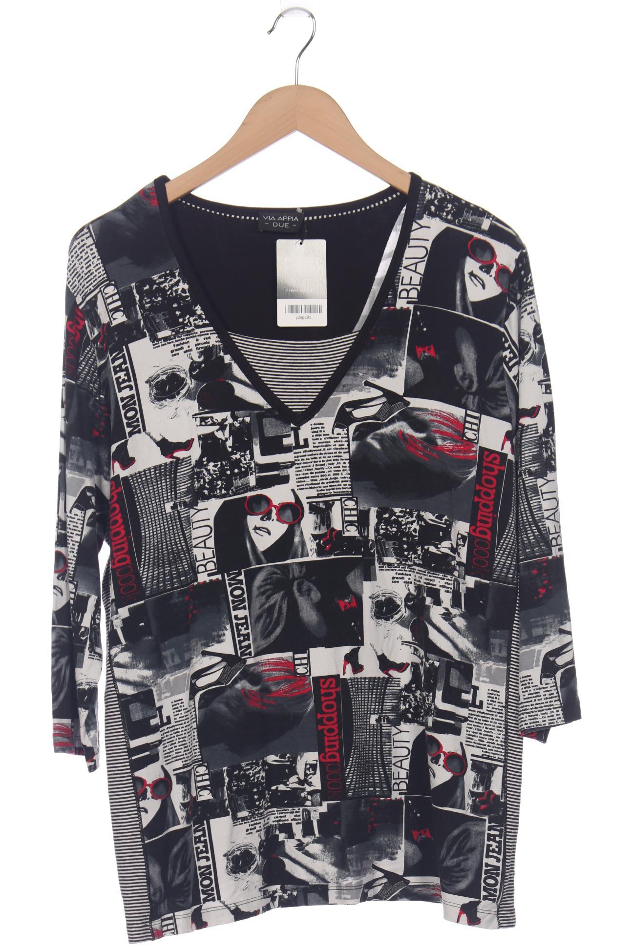 

VIA Appia DUE Damen Langarmshirt, schwarz, Gr. 48