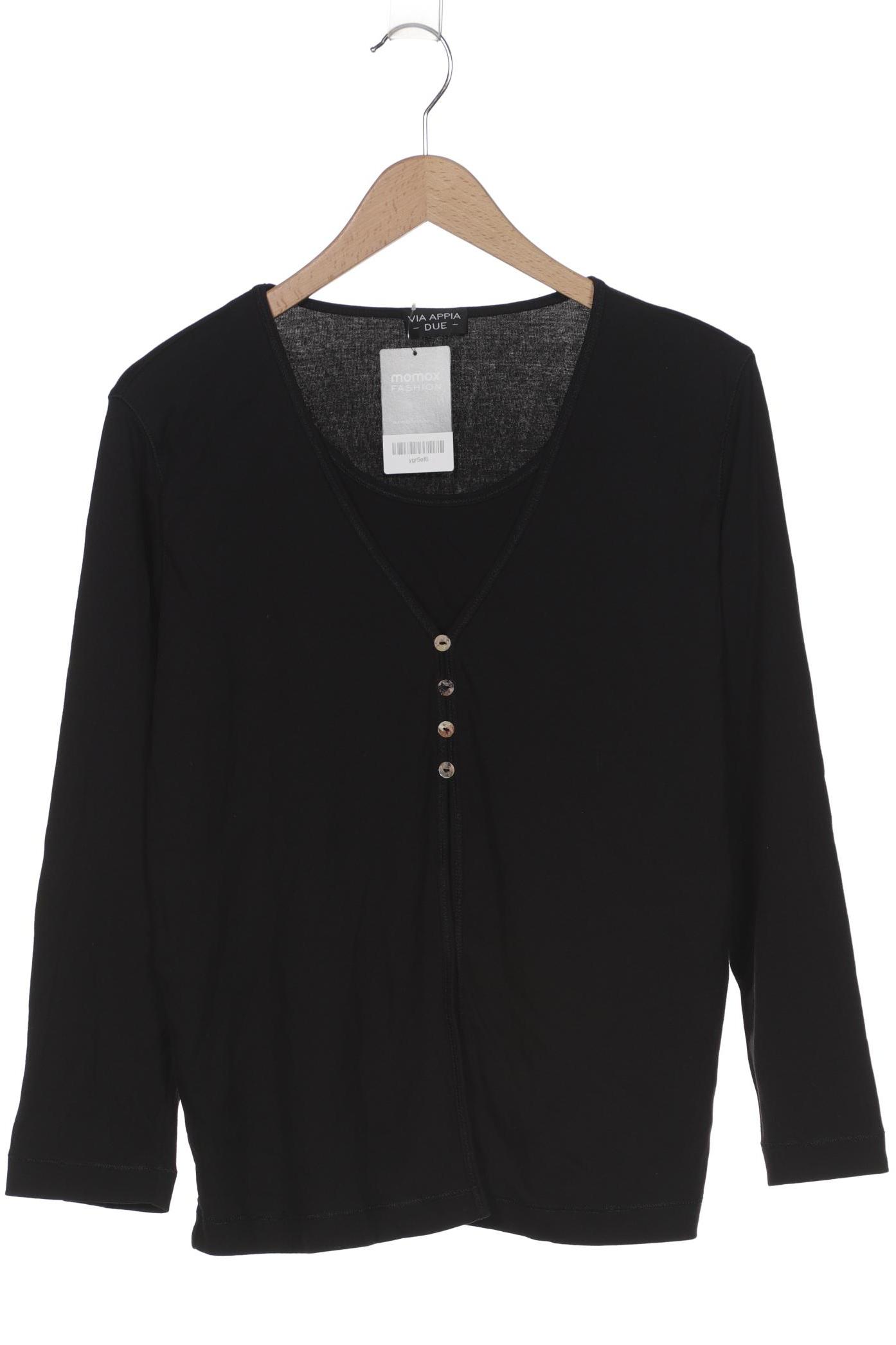 

VIA Appia DUE Damen Langarmshirt, schwarz, Gr. 46