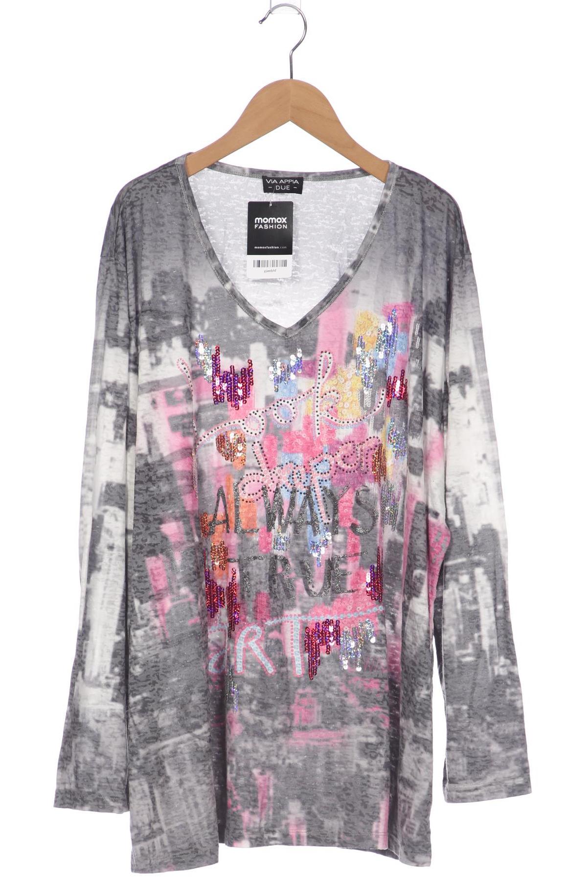 

VIA Appia DUE Damen Langarmshirt, grau, Gr. 50
