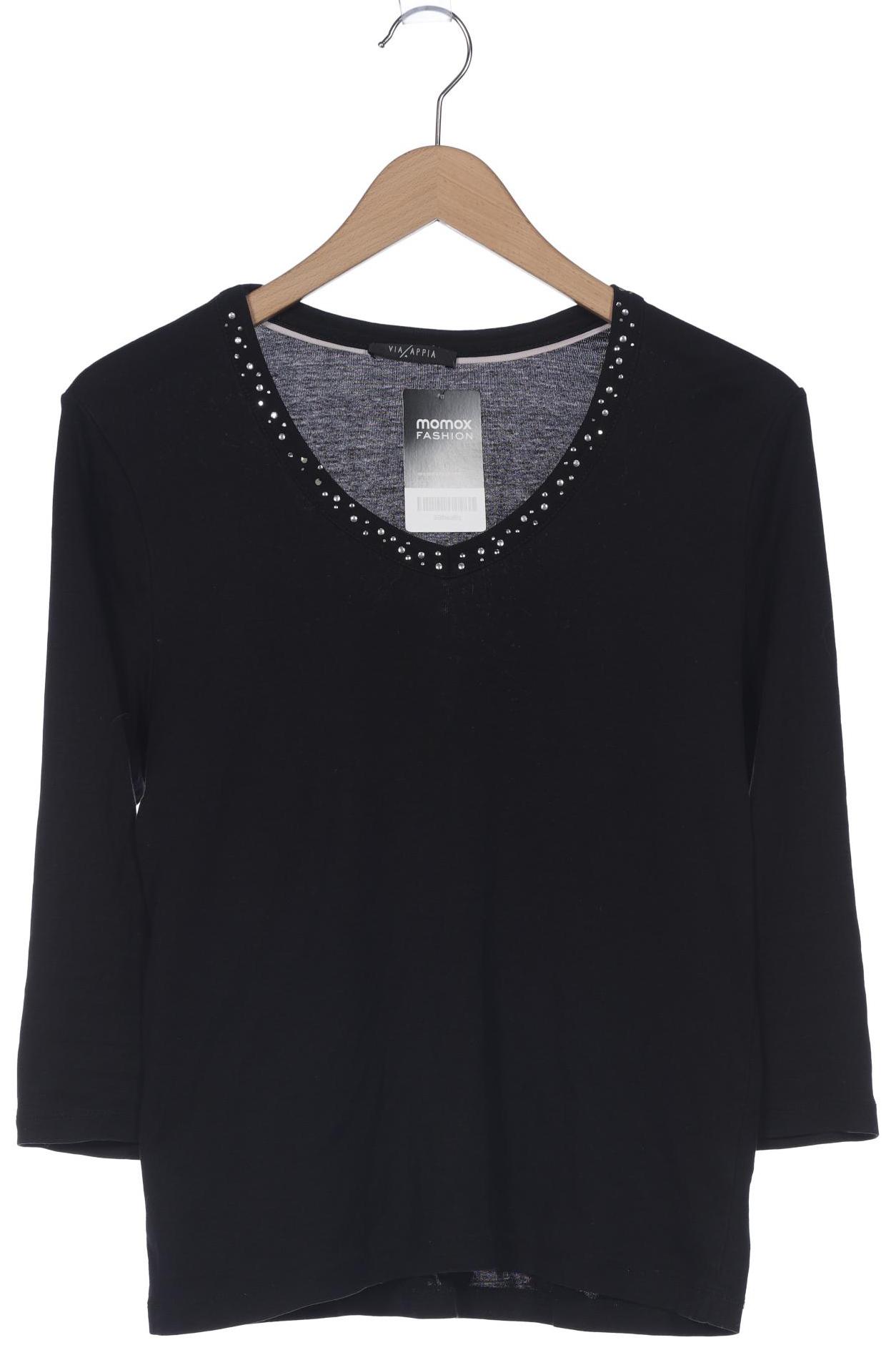 

VIA Appia DUE Damen Langarmshirt, schwarz, Gr. 40