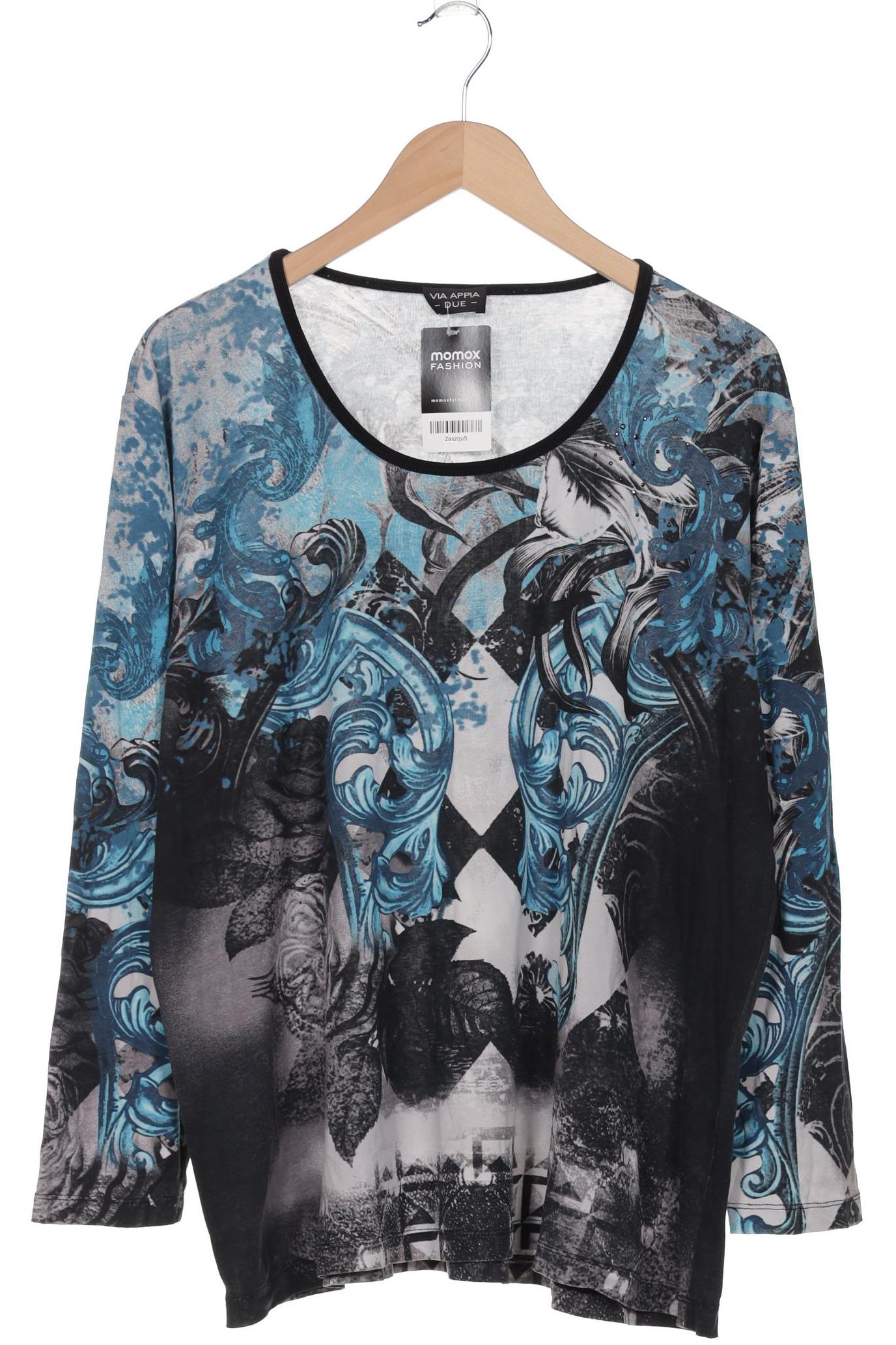 

VIA Appia DUE Damen Langarmshirt, blau, Gr. 46