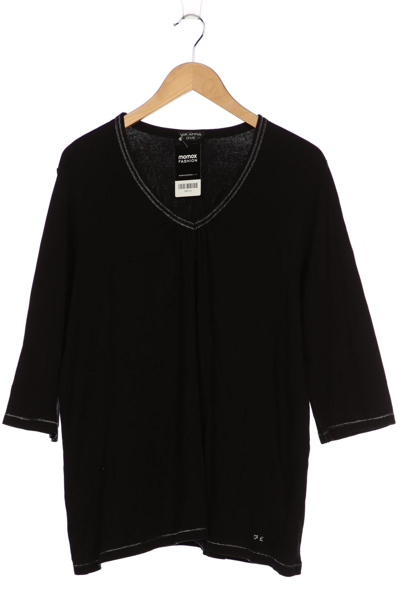 

VIA Appia DUE Damen Langarmshirt, schwarz, Gr. 52