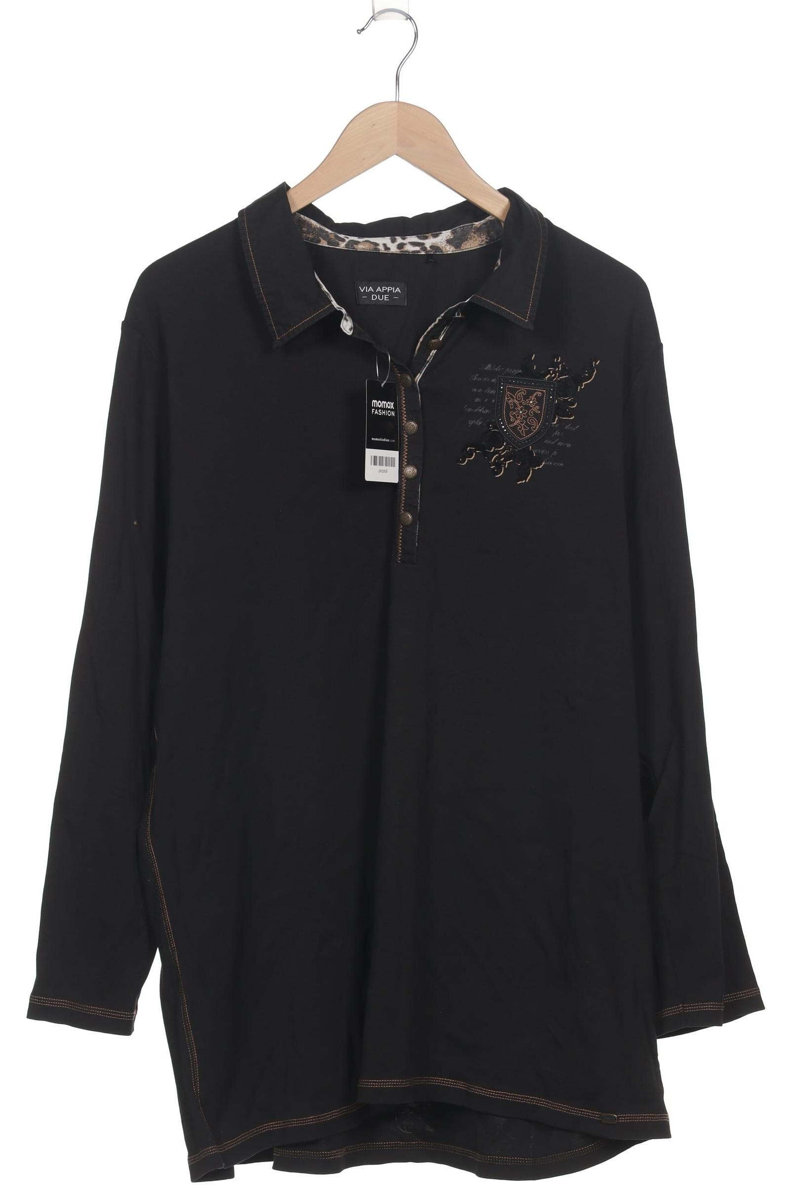 

VIA Appia DUE Damen Poloshirt, schwarz, Gr. 54