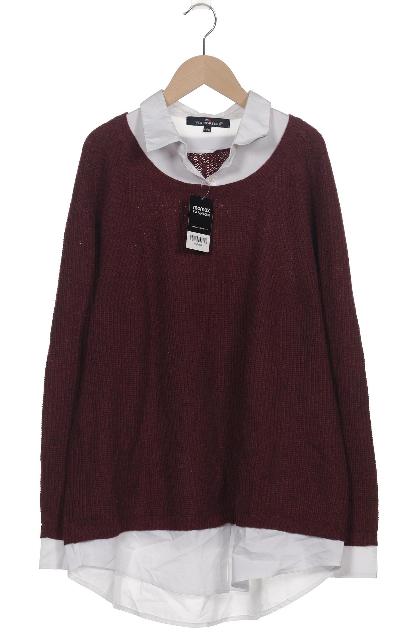 

Via Cortesa Damen Pullover, bordeaux, Gr. 42