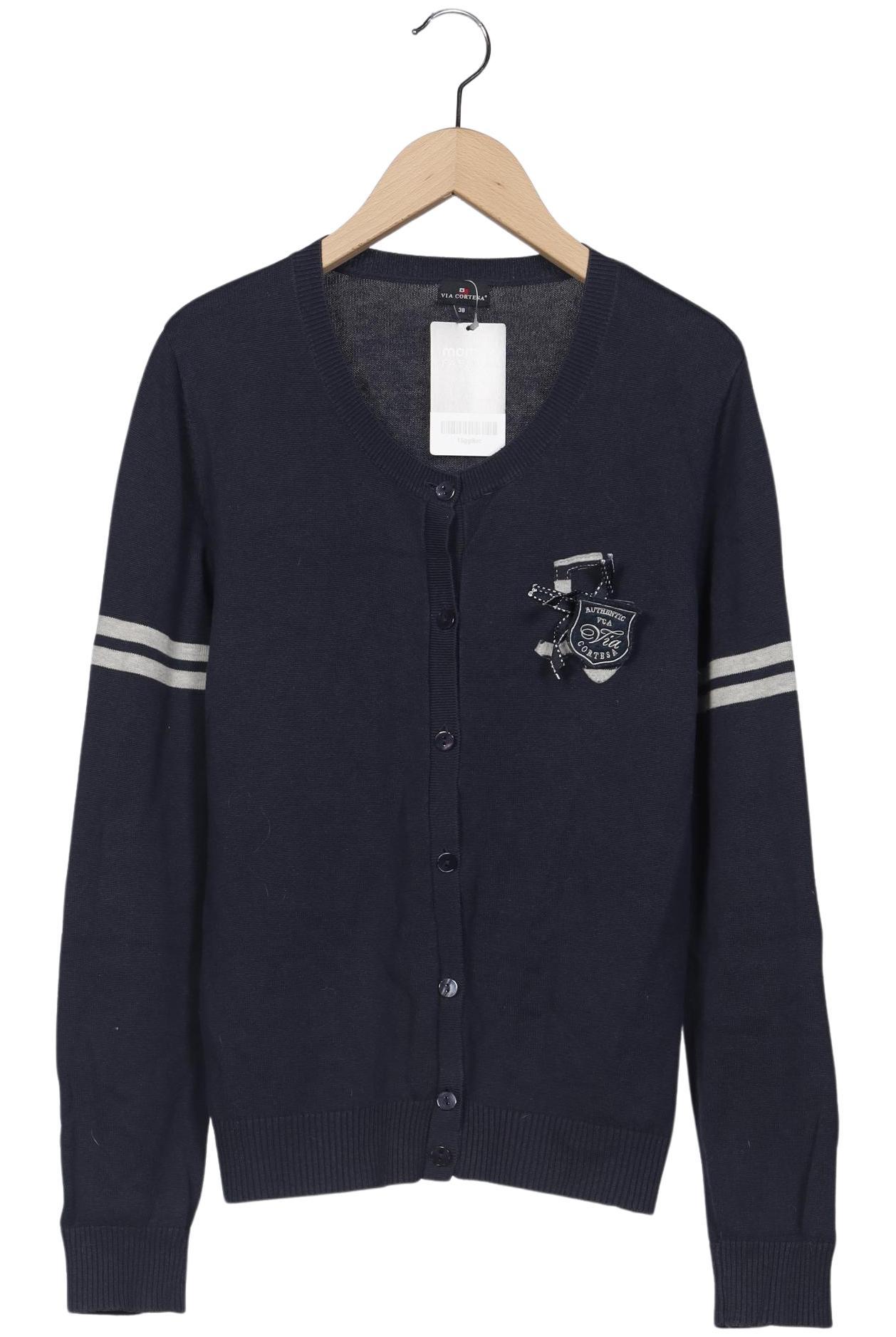 

Via Cortesa Damen Strickjacke, marineblau, Gr. 38