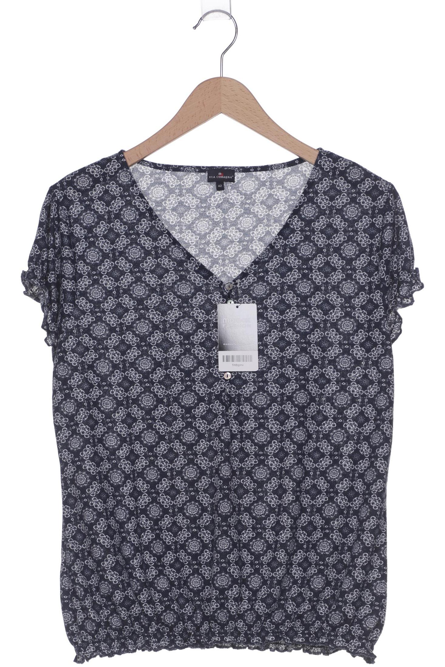 

Via Cortesa Damen T-Shirt, marineblau, Gr. 42