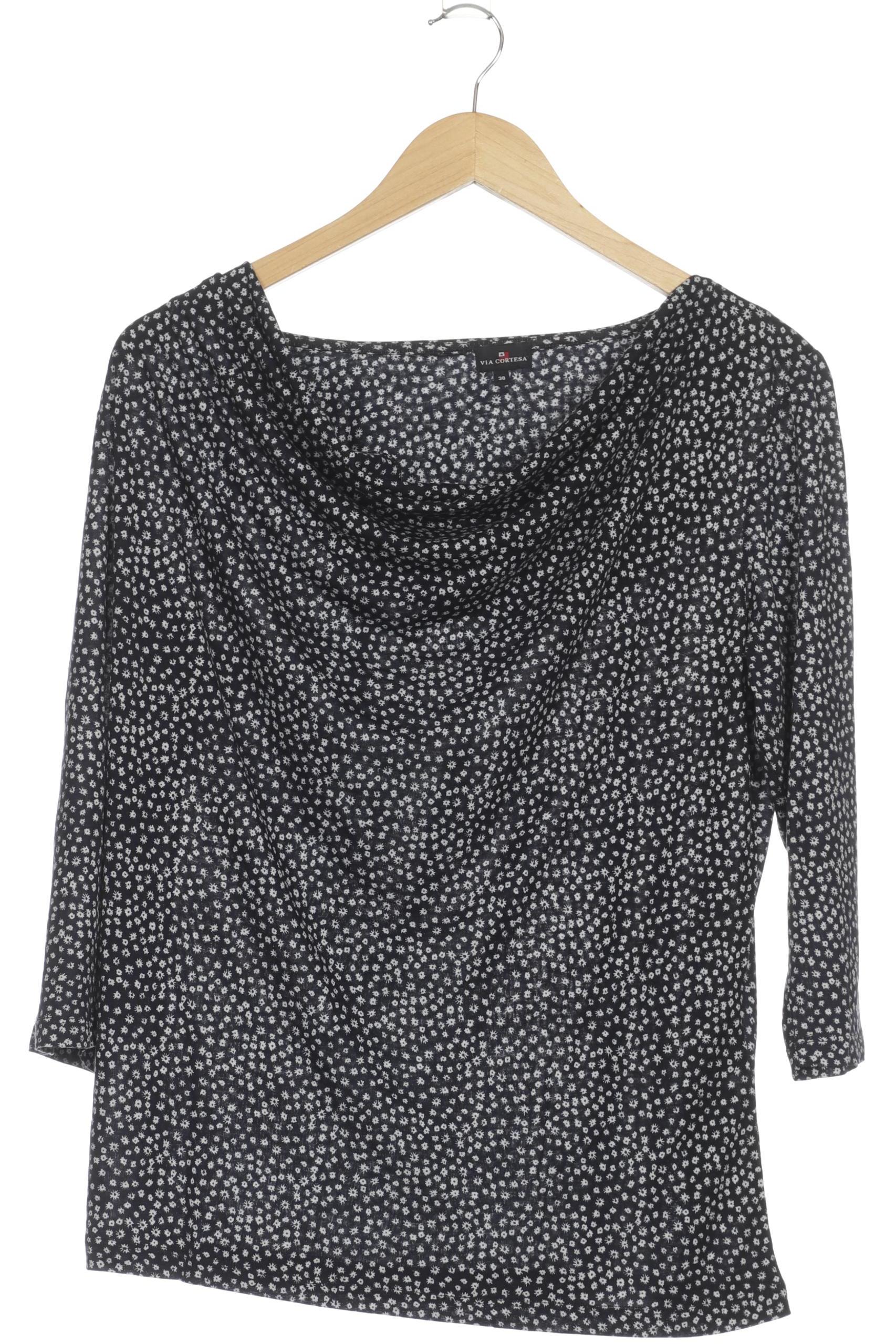 

Via Cortesa Damen Langarmshirt, blau, Gr. 38