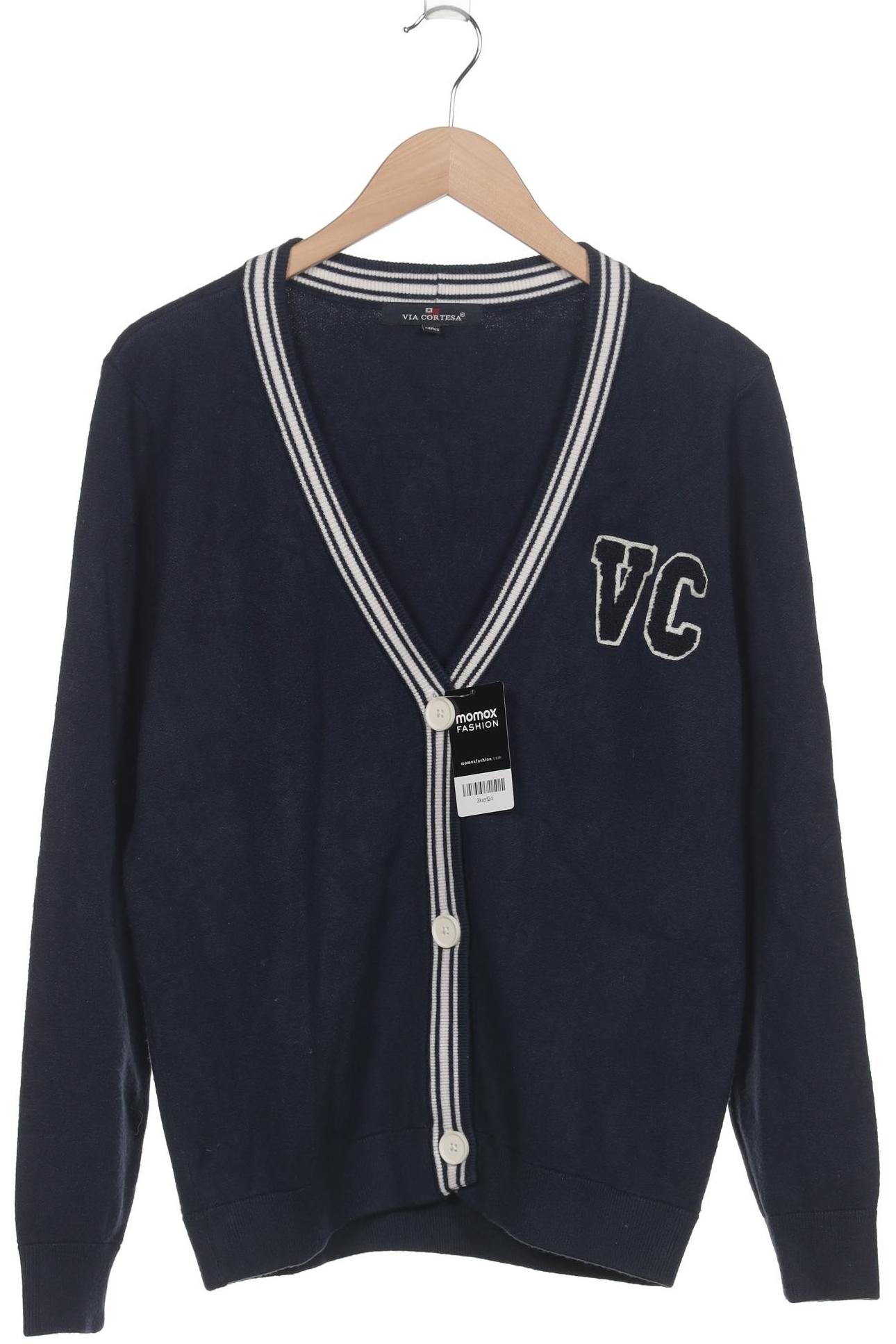 

Via Cortesa Damen Strickjacke, marineblau, Gr. 38