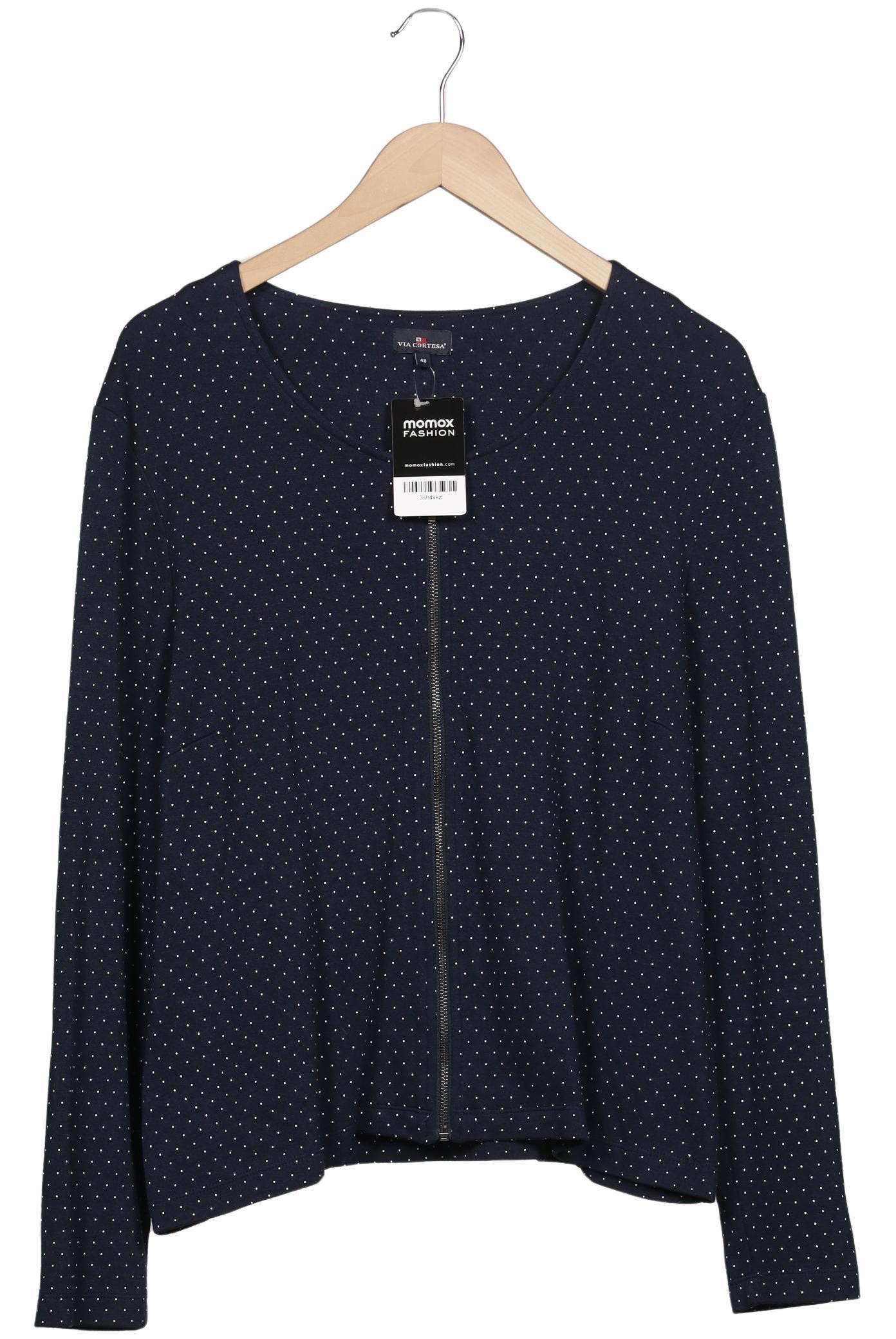 

Via Cortesa Damen Strickjacke, marineblau, Gr. 48