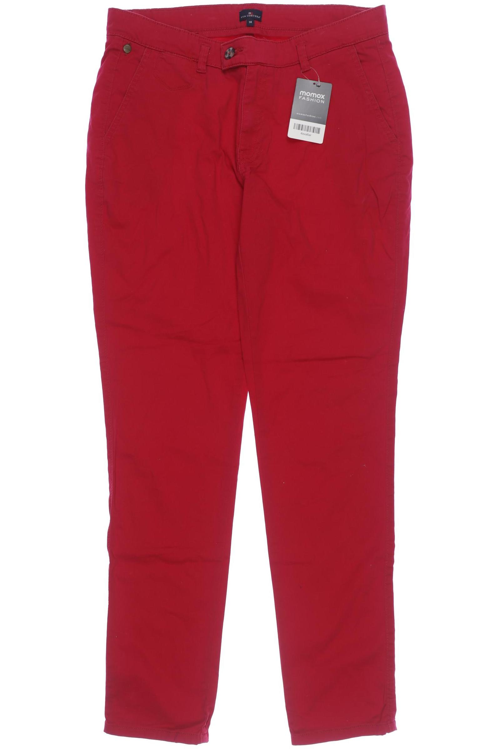 

Via Cortesa Damen Stoffhose, rot, Gr. 38