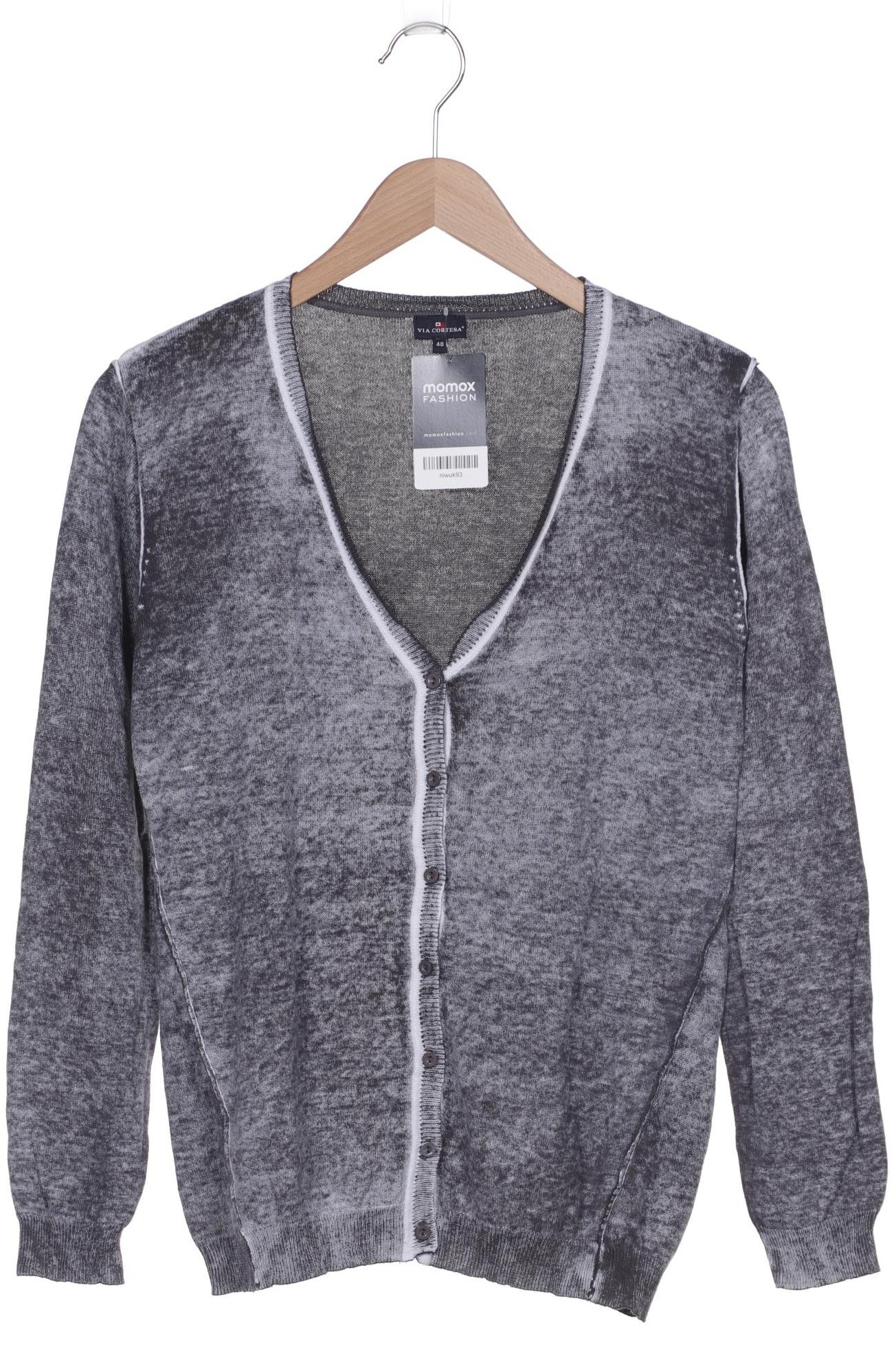 

Via Cortesa Damen Strickjacke, grau, Gr. 40