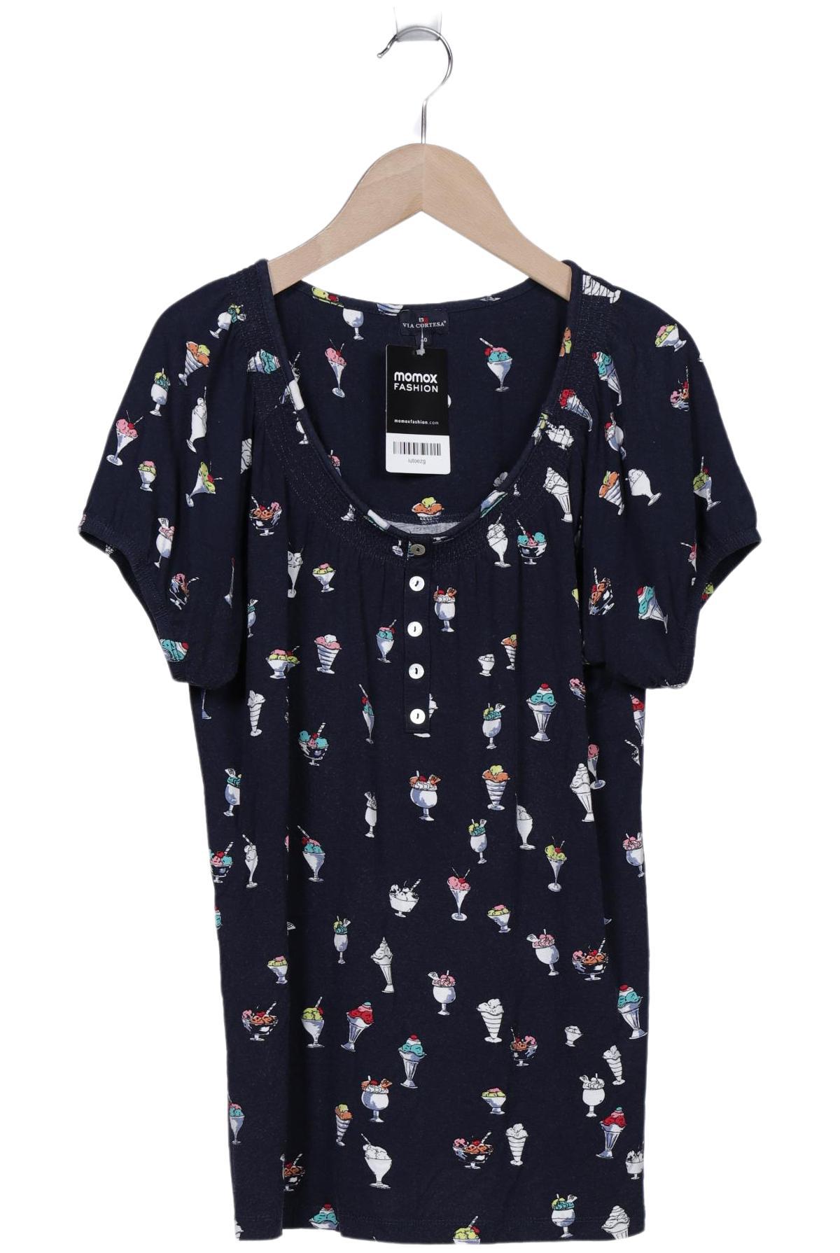 

Via Cortesa Damen T-Shirt, marineblau, Gr. 40