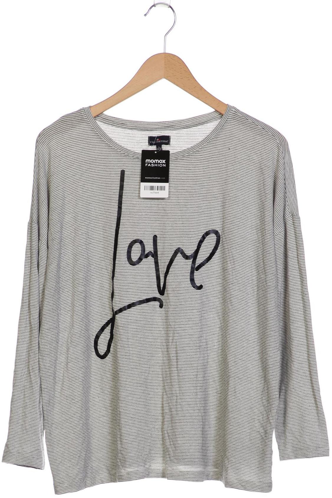 

Via Cortesa Damen Langarmshirt, grau, Gr. 42
