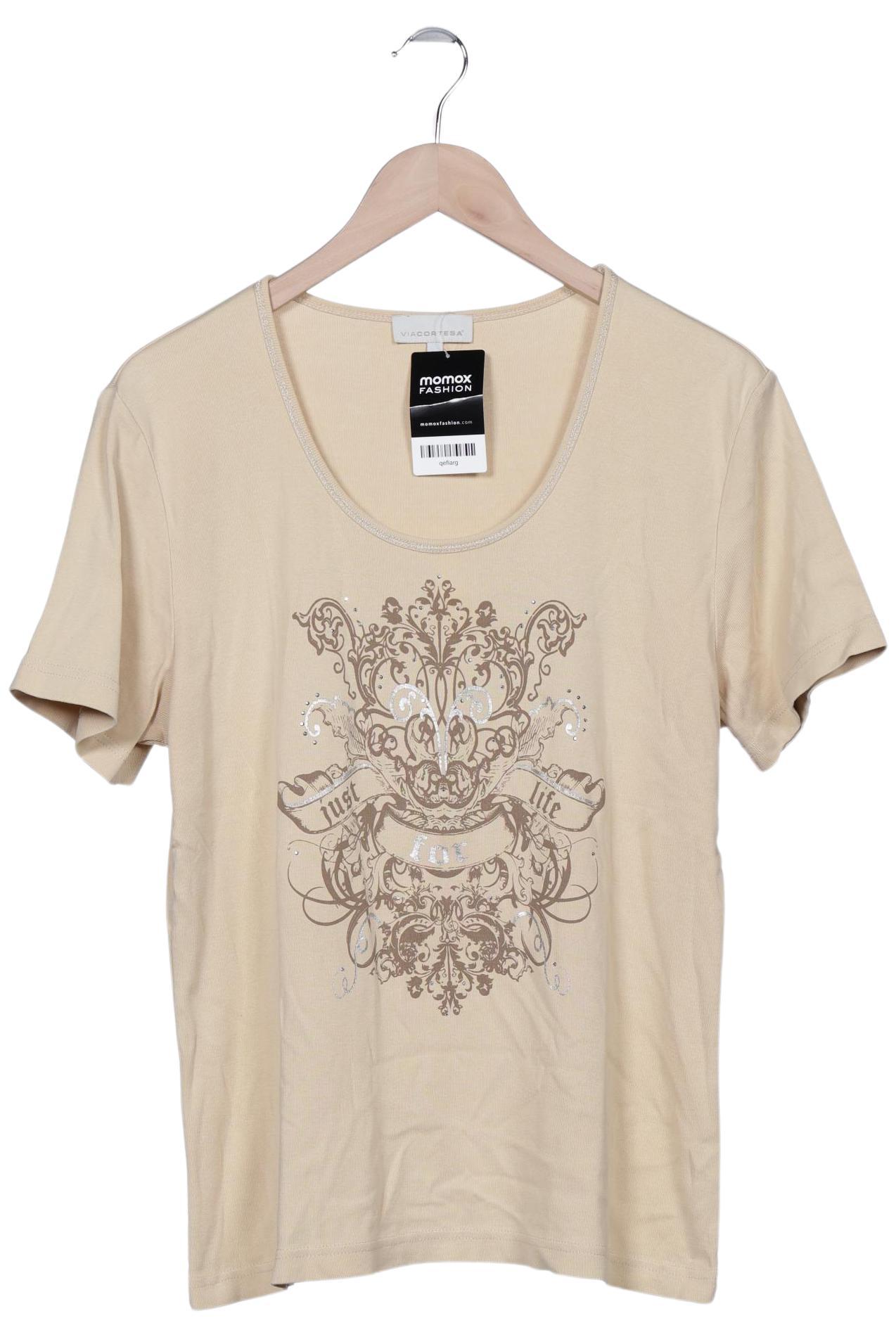 

Via Cortesa Damen T-Shirt, beige, Gr. 44