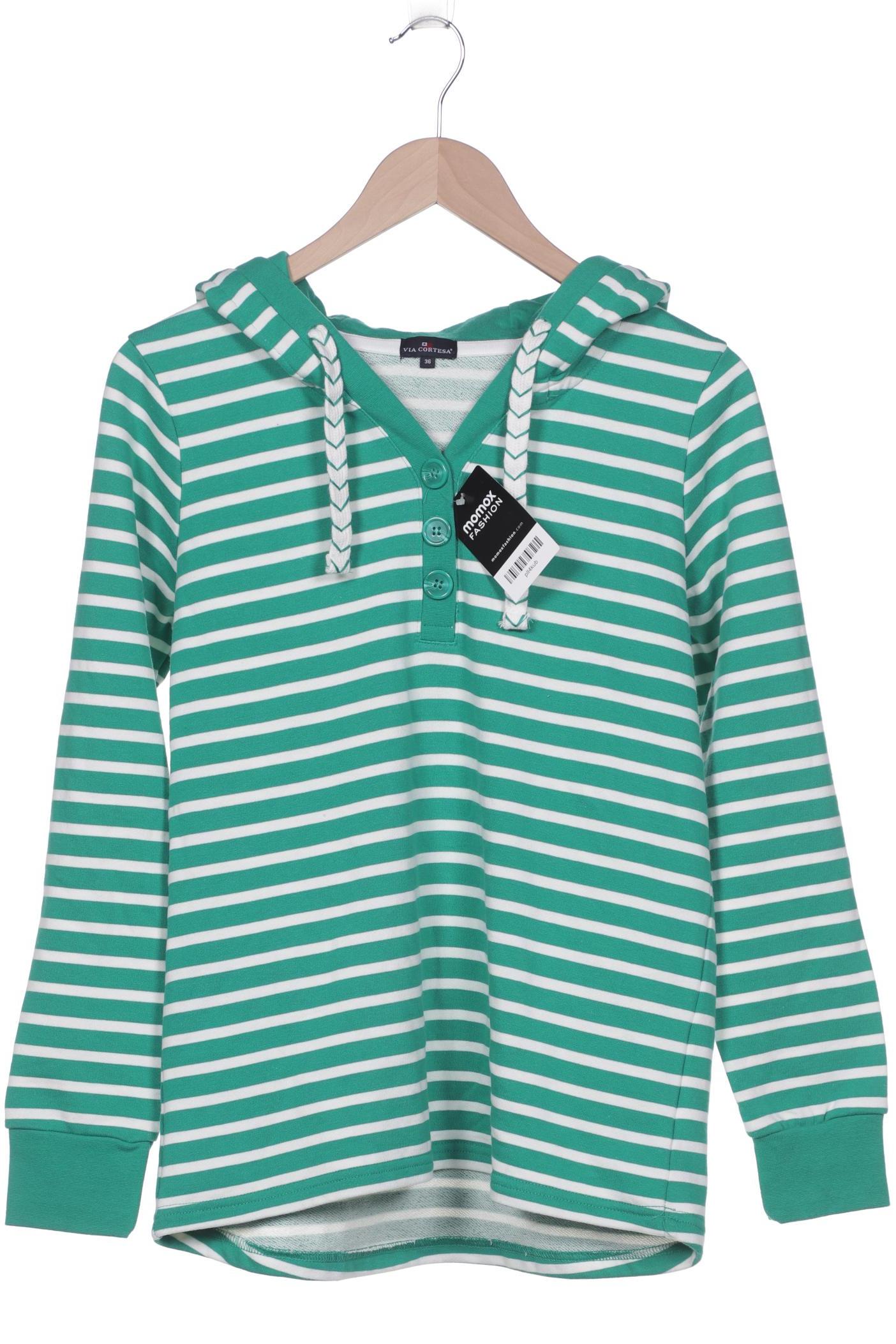 

Via Cortesa Damen Kapuzenpullover, grün, Gr. 36