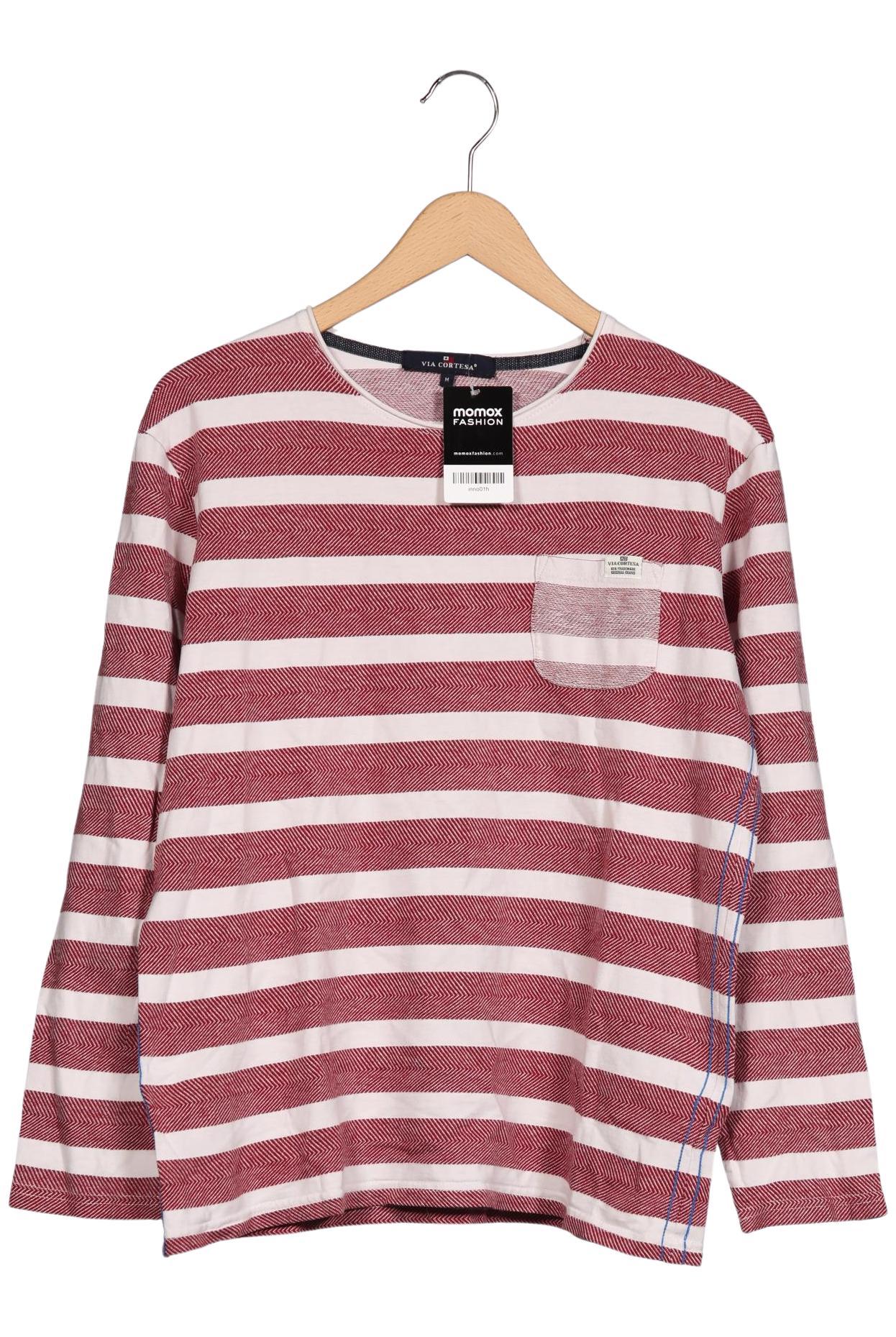 

Via Cortesa Herren Langarmshirt, bordeaux, Gr. 48