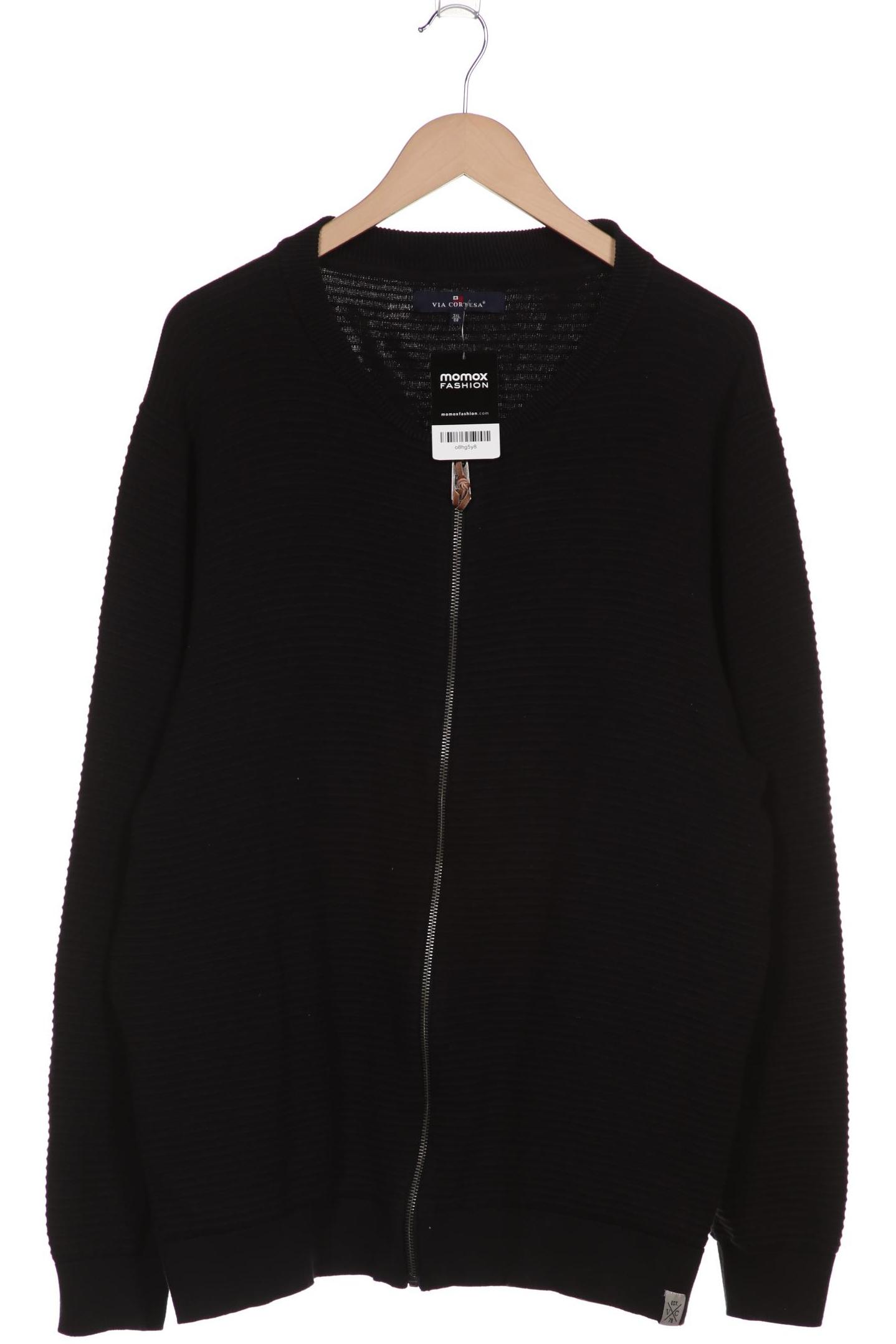 

Via Cortesa Herren Strickjacke, schwarz, Gr. 58