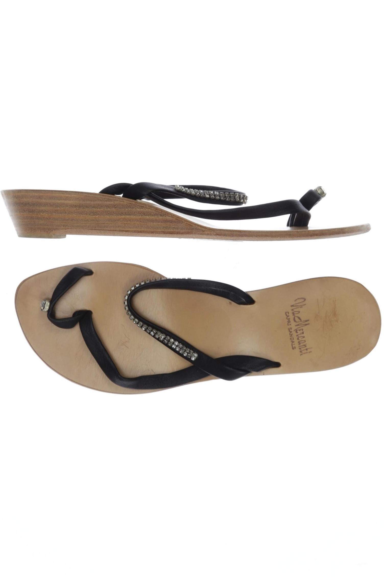 

Viamercanti Damen Sandale, schwarz, Gr. 37