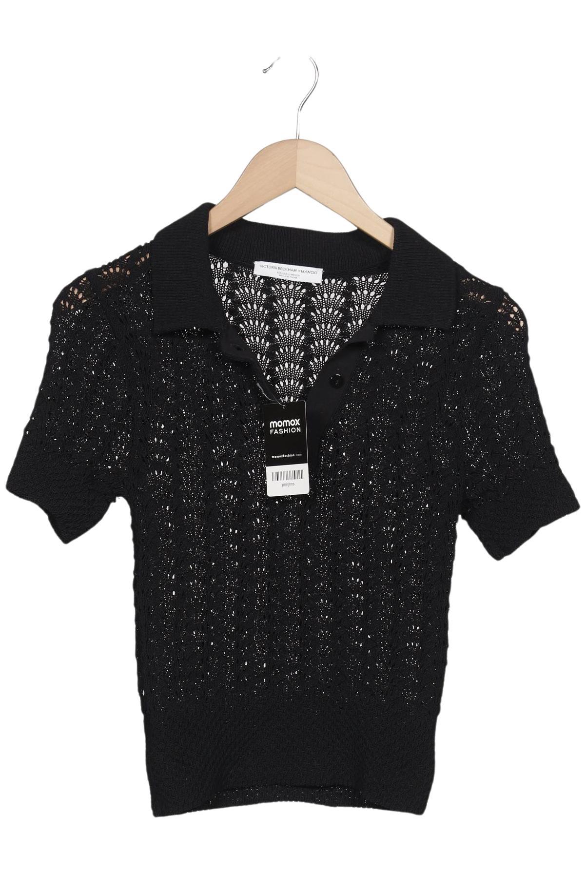 

Victoria Beckham x Mango Damen Poloshirt, schwarz, Gr. 36