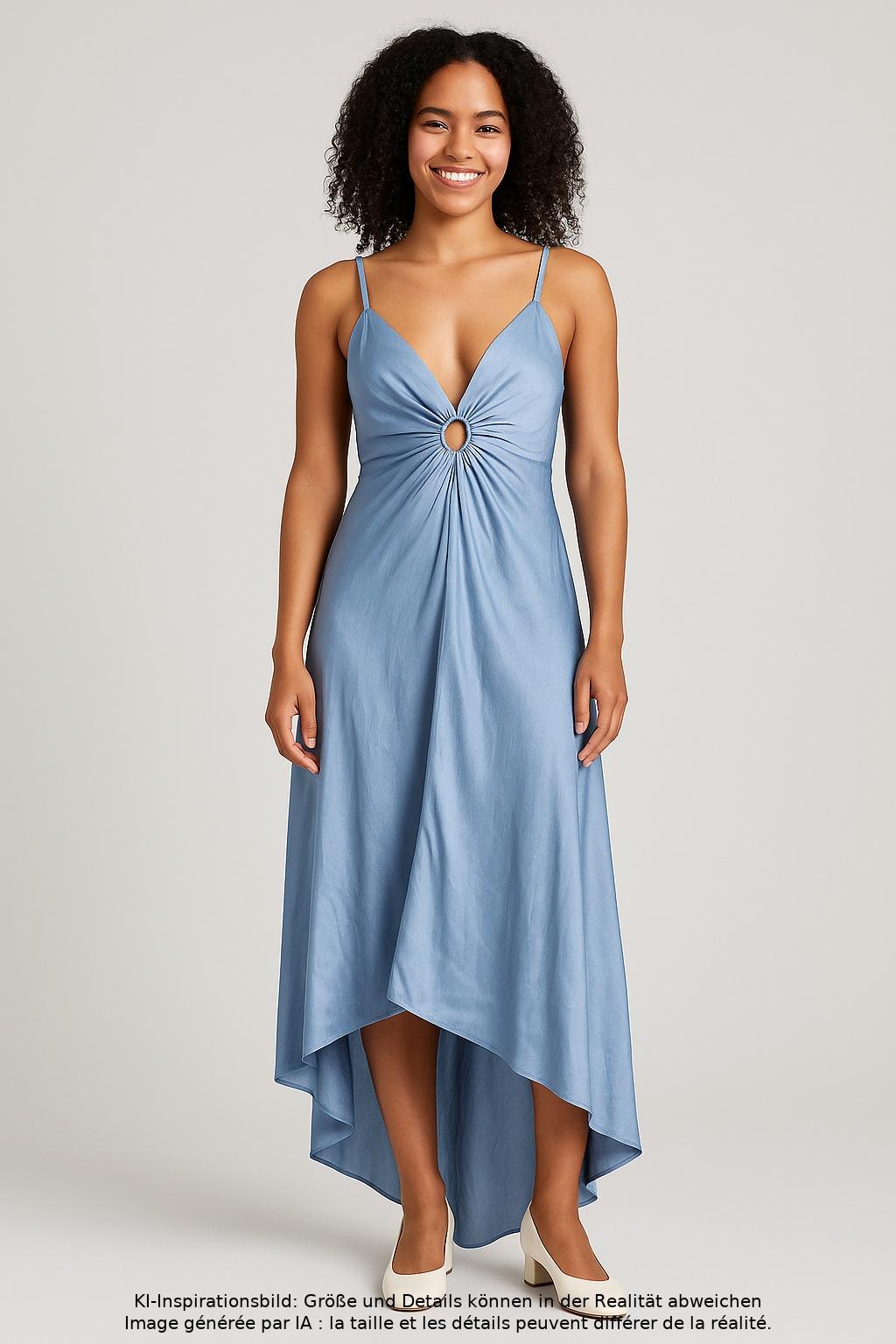 

Victoria Beckham x Mango Damen Kleid, hellblau, Gr. 38