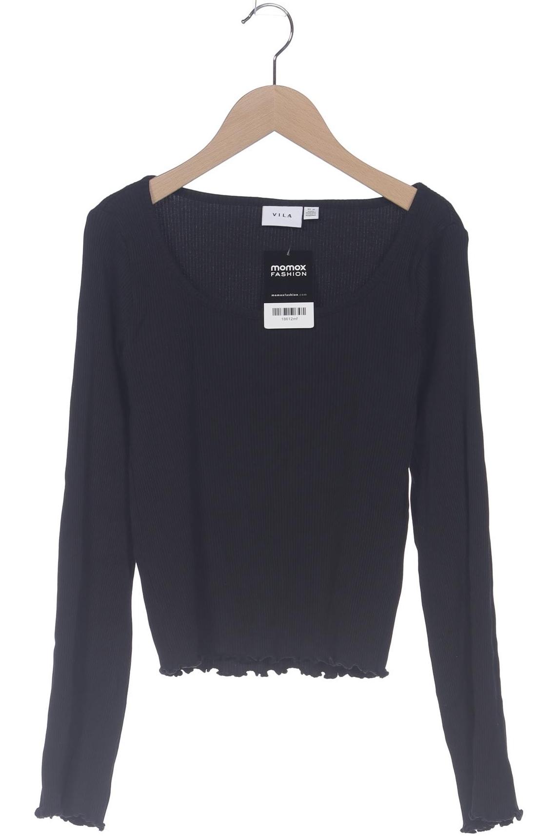 

Vila Damen Langarmshirt, schwarz, Gr. 38
