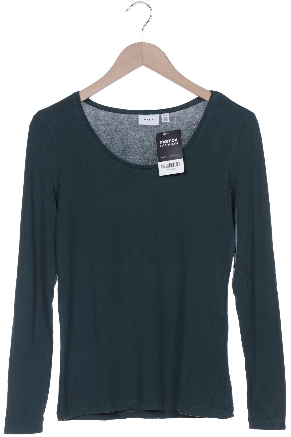 

Vila Damen Langarmshirt, grün, Gr. 38